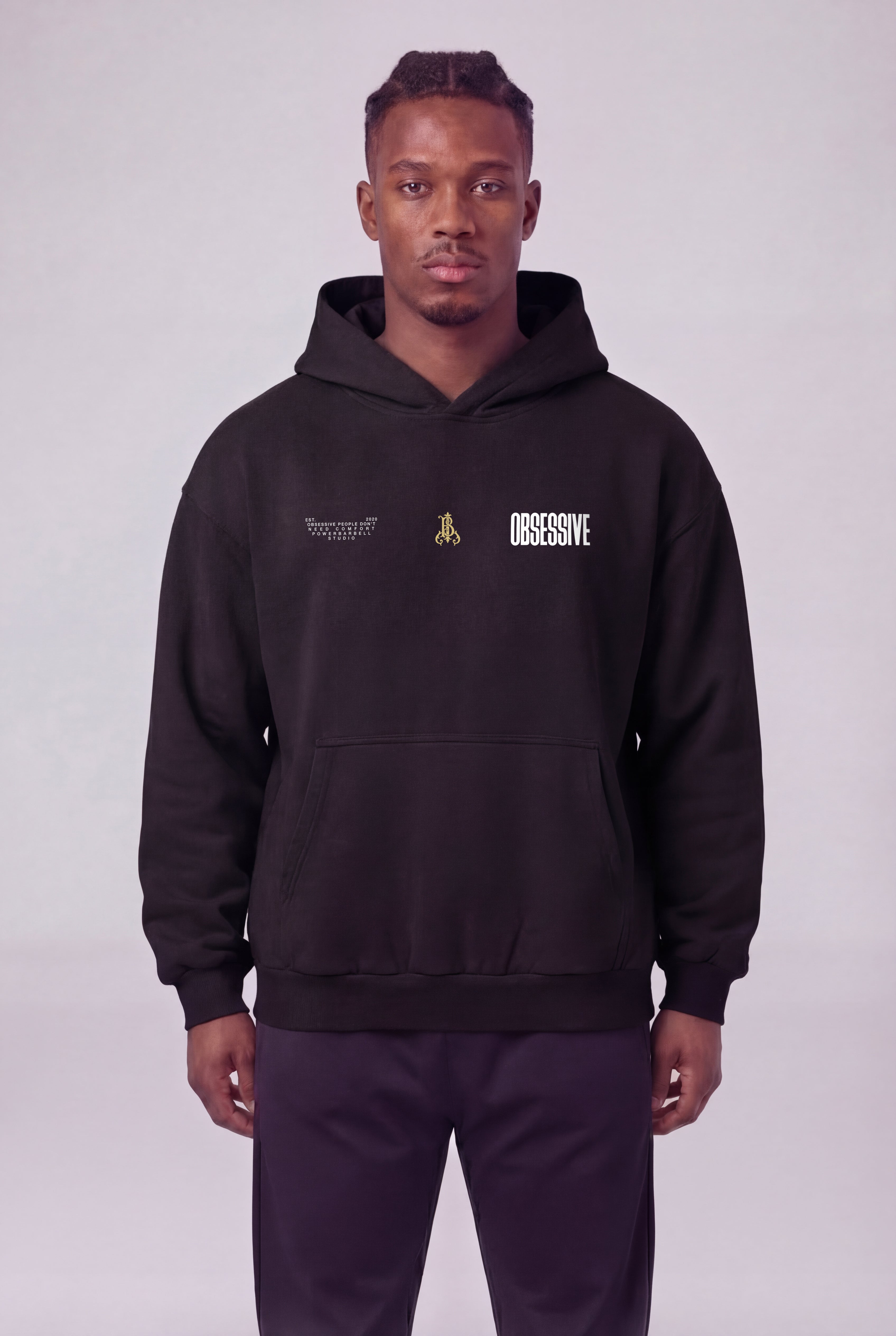 RPDNC OBSESSIVE PATCH HOODIE - NEGRO