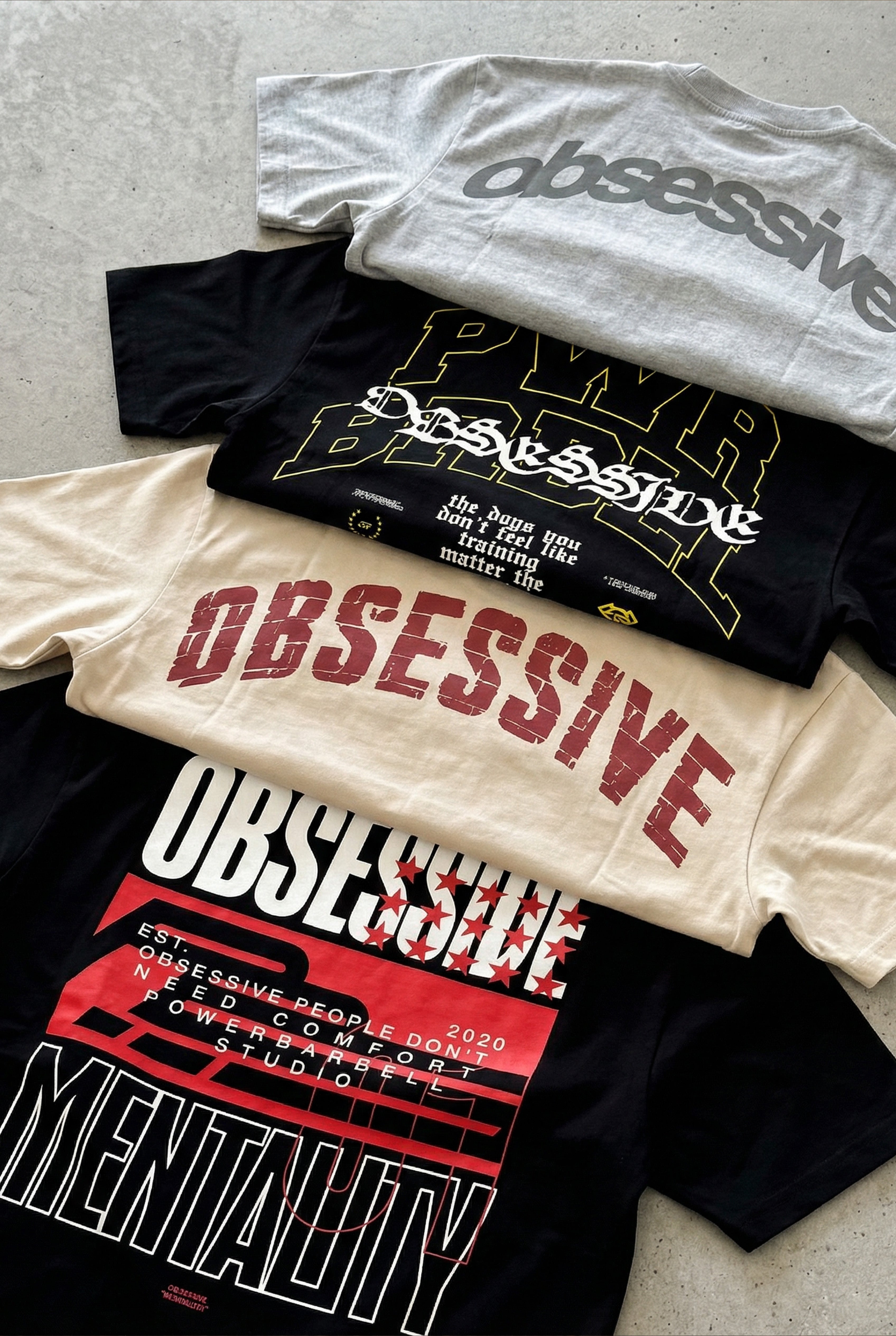 OBSESSIVE 2.0 OVERSIZED T-SHIRT - BEIGE Y GRANATE