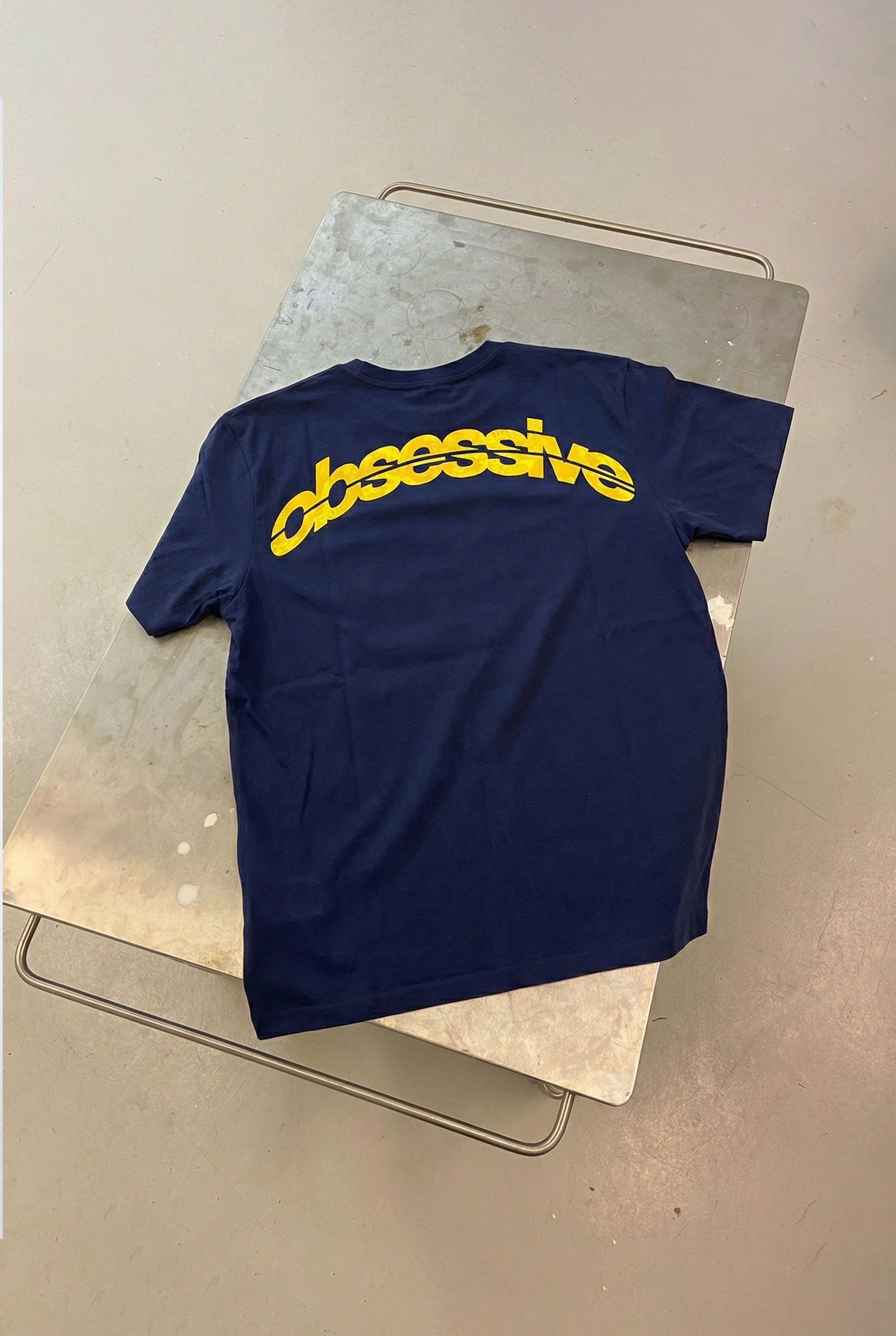 OBSESSIVE STATE OVERSIZED T-SHIRT - NAVY