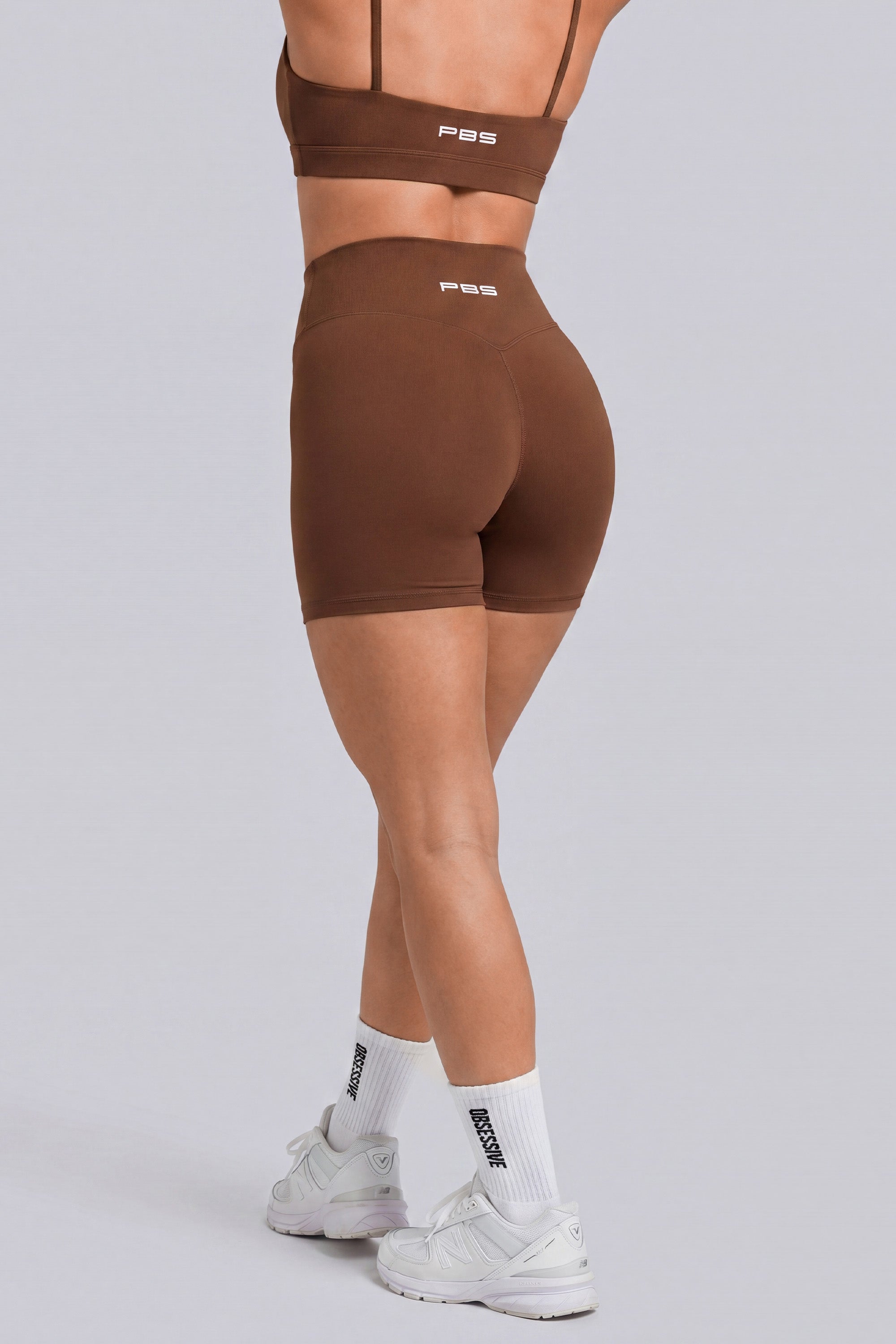 SHORT CINTURA CRUZADA ICON - MARRON