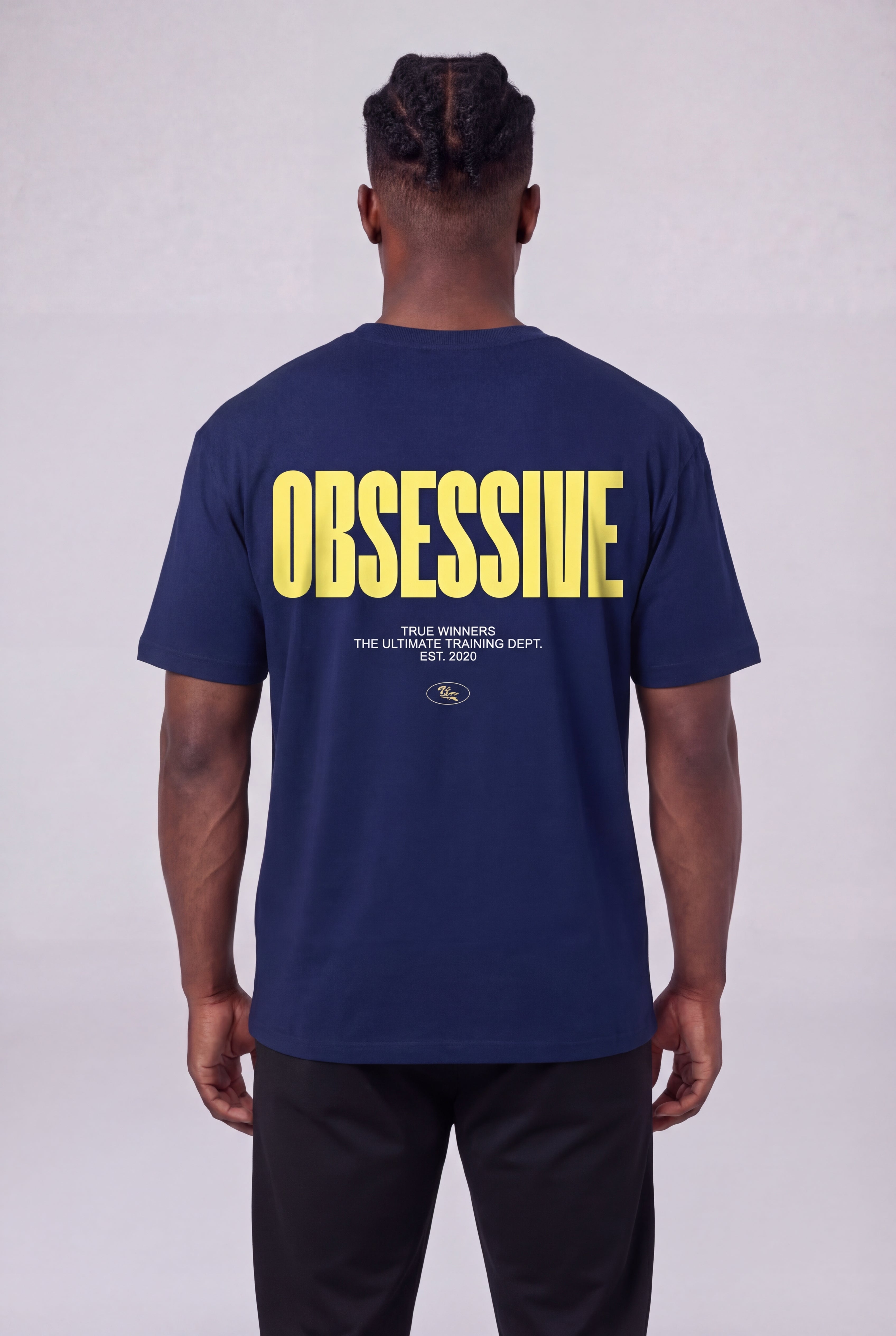 OBSESSIVE EST.2020 OVERSIZED T-SHIRT - DARK BLUE
