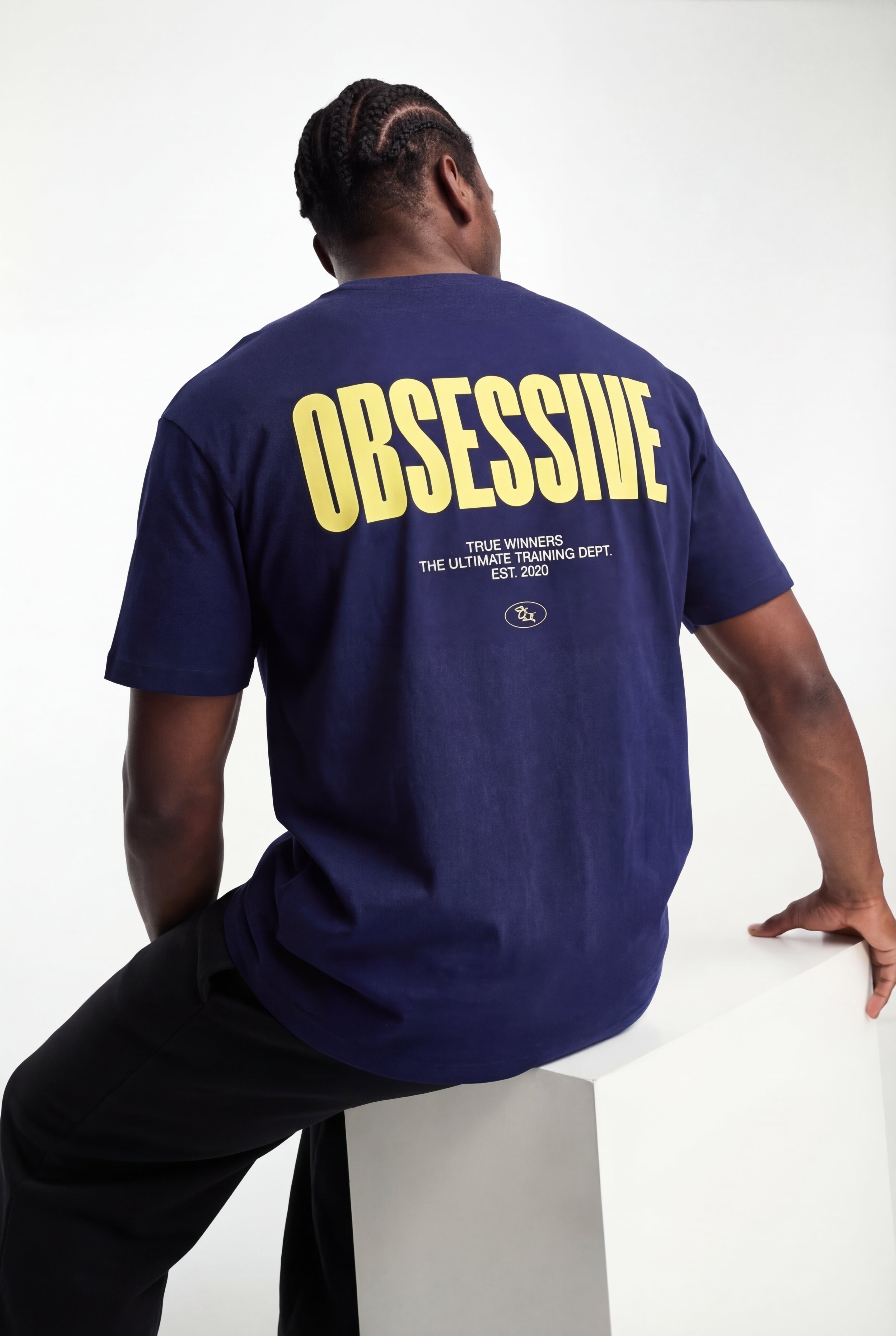 OBSESSIVE EST.2020 OVERSIZED T-SHIRT - DARK BLUE