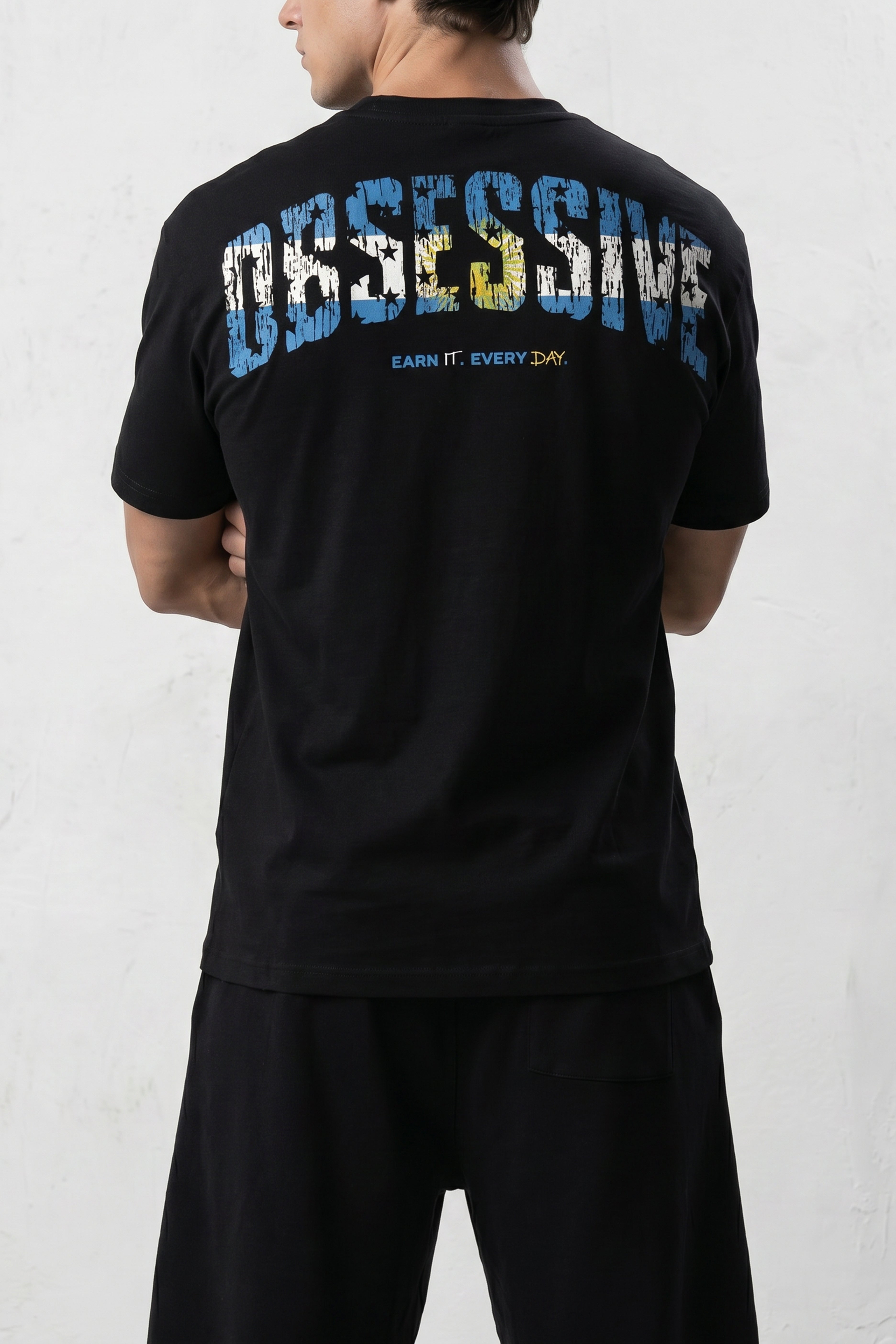 WORLD STAGE ARGENTINA OVERSIZED TEE - NEGRO