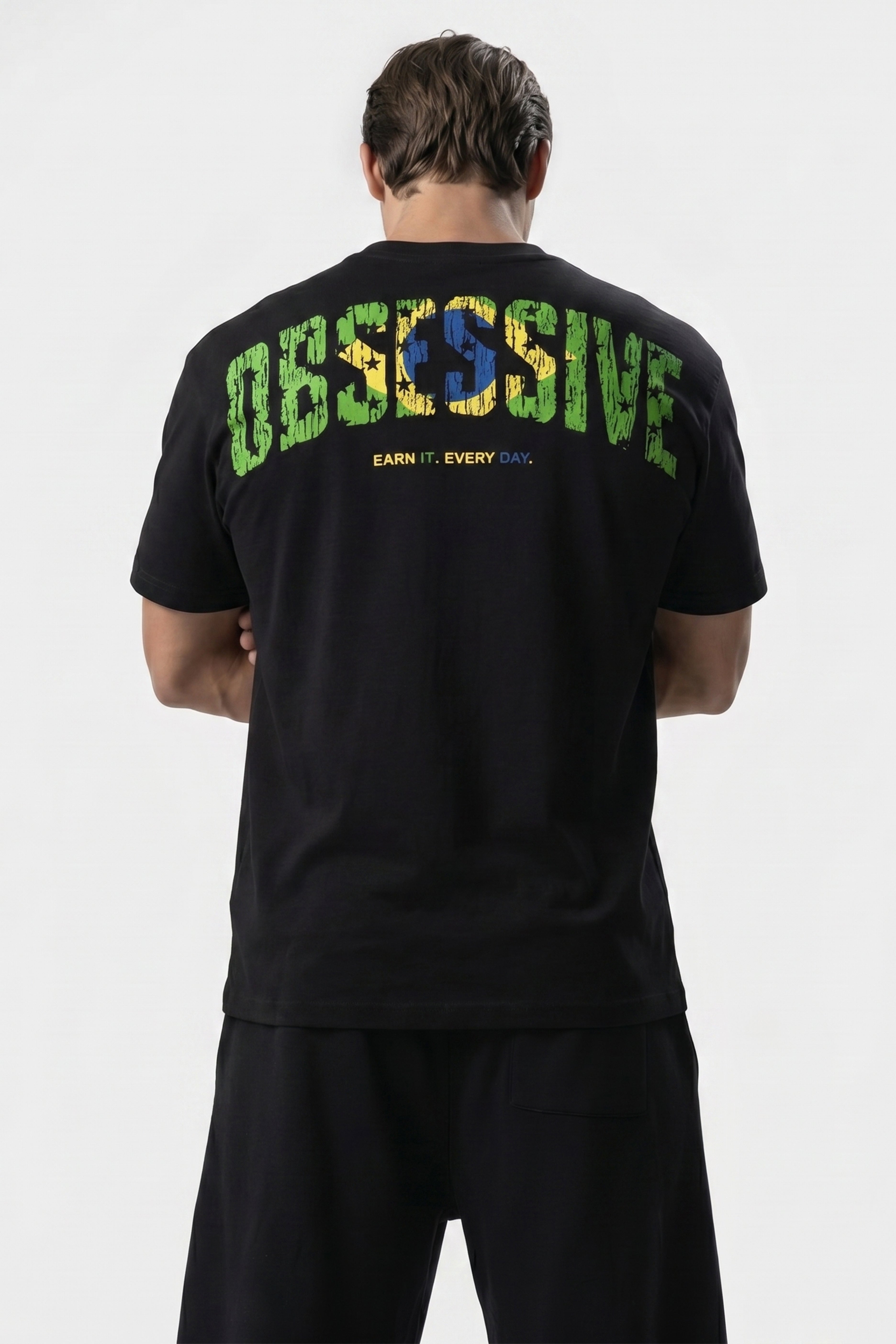 WORLD STAGE BRAZIL OVERSIZED TEE - NEGRO