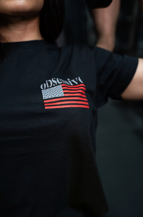 CAMISETA OBSESSIVE FLAG - NEGRO