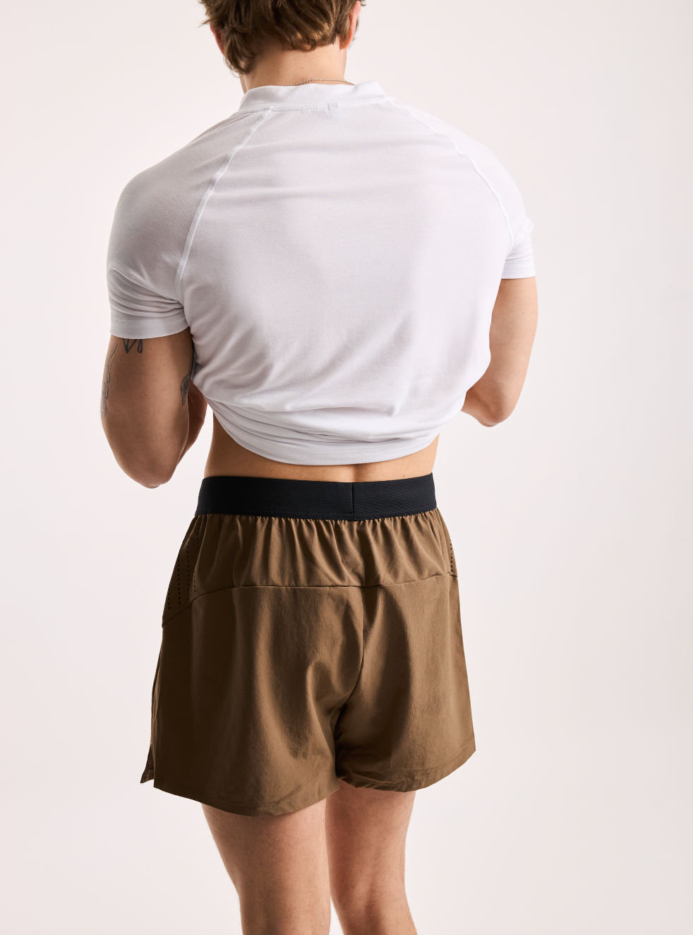 PREMIUM SLIM SHORT PBS - SEPIA