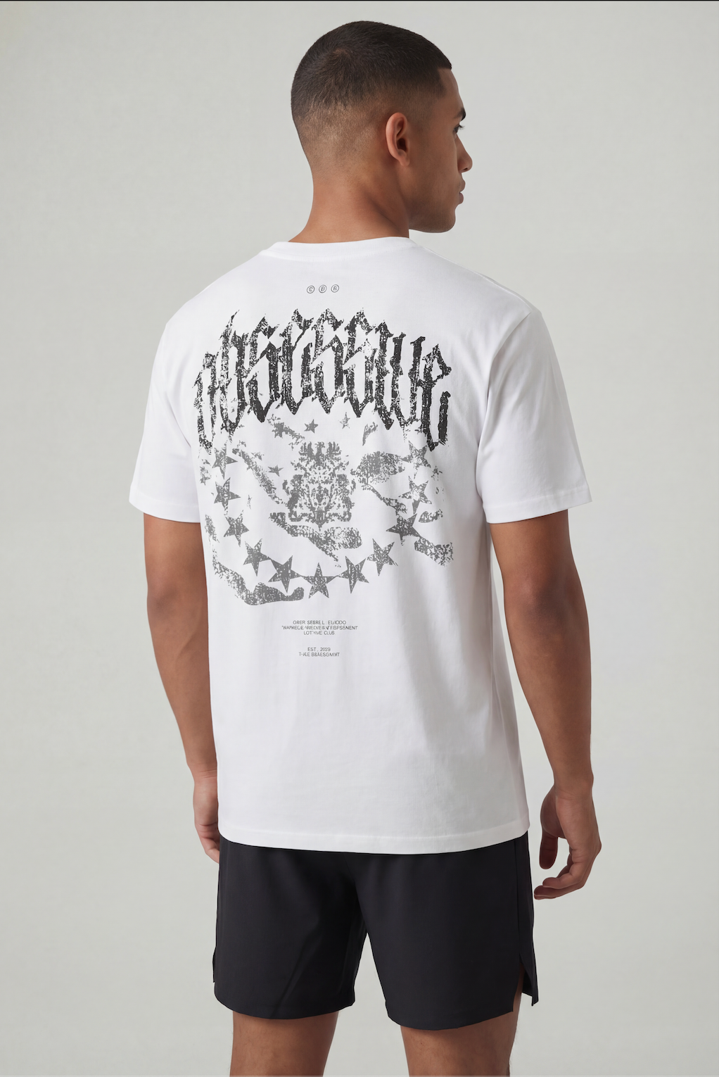 OBSESSIVE GOTHIC OVERSIZE T-SHIRT - GRIS