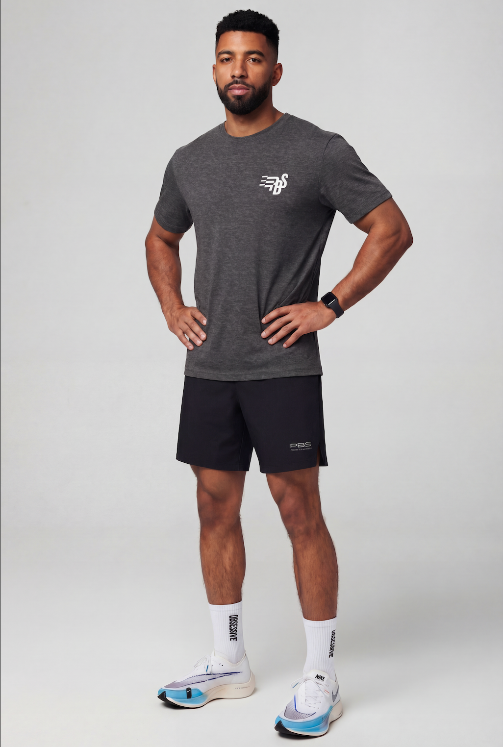 PBS FLAG REGULAR T-SHIRT - GRIS