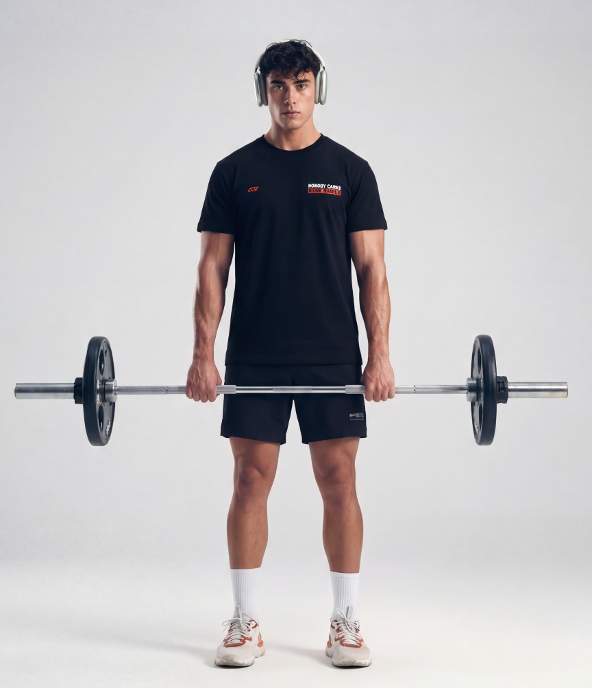 NOBODY CARES T-SHIRT - NEGRO