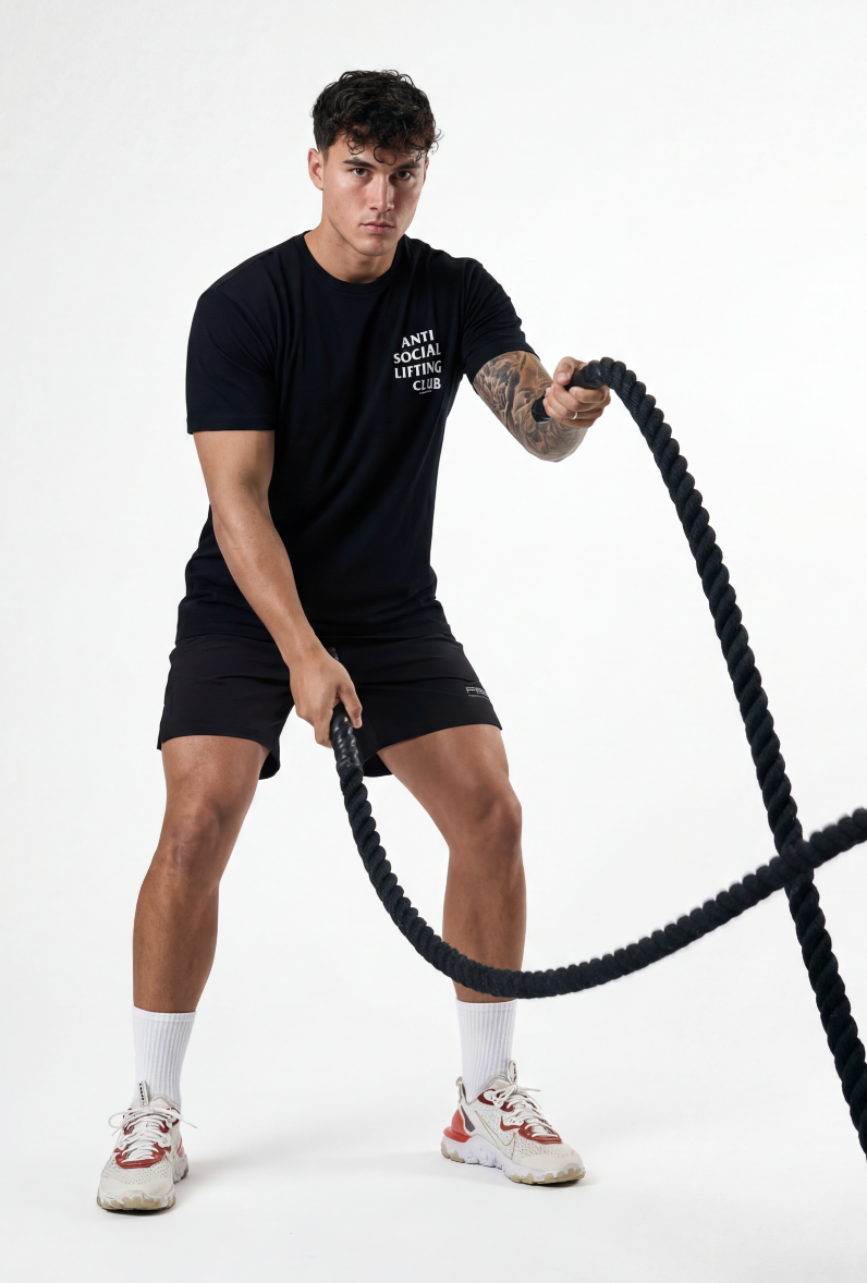 CAMISETA ANTI SOCIAL LIFTING CLUB - NEGRO