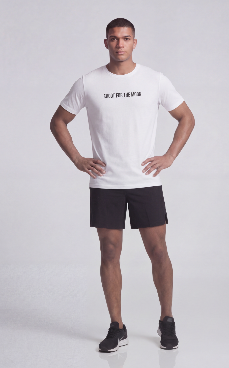 CAMISETA SHOOT FOR THE MOON - BLANCO