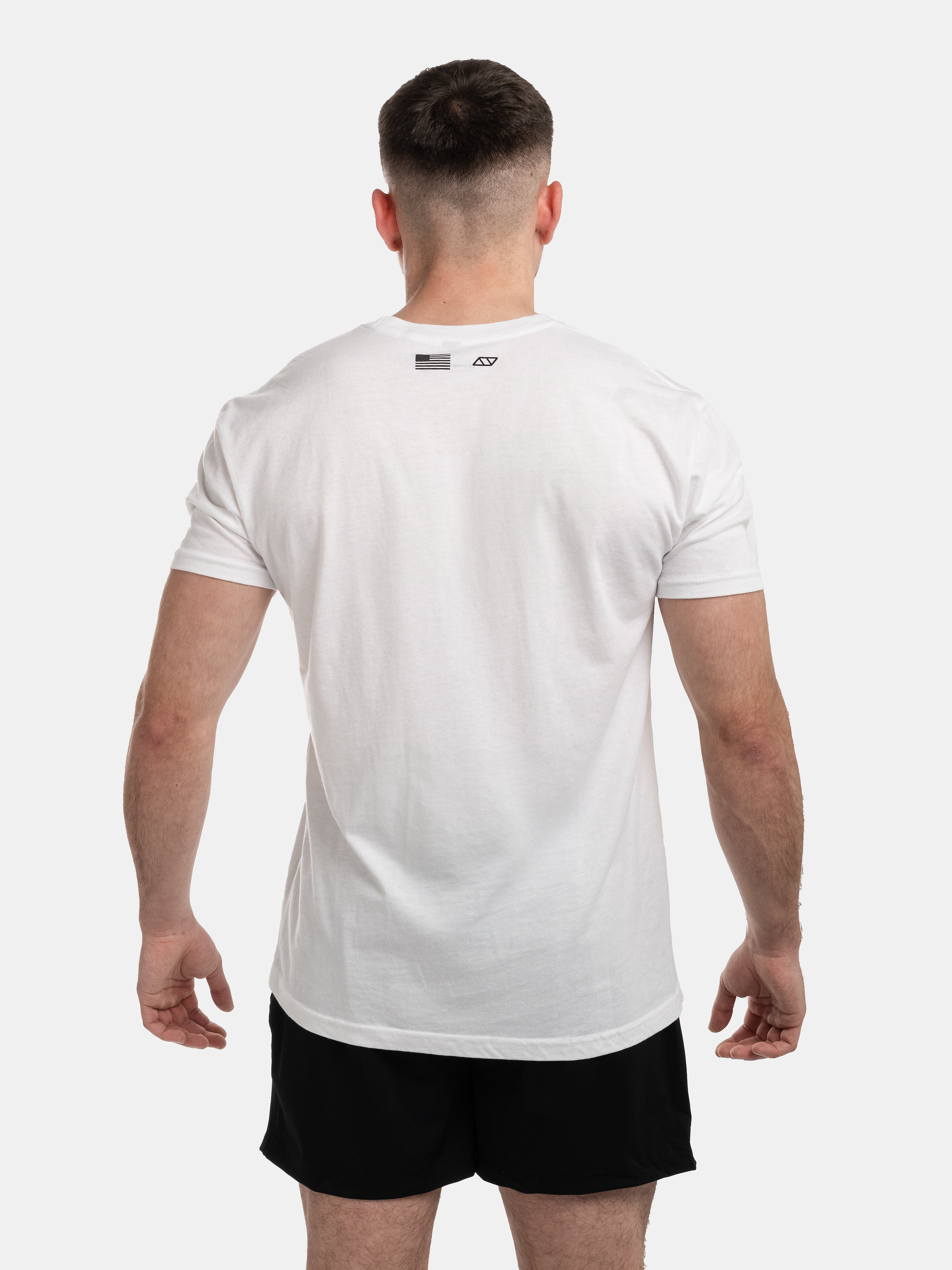 POWERBARBELL BASIC TEE - BLANCO