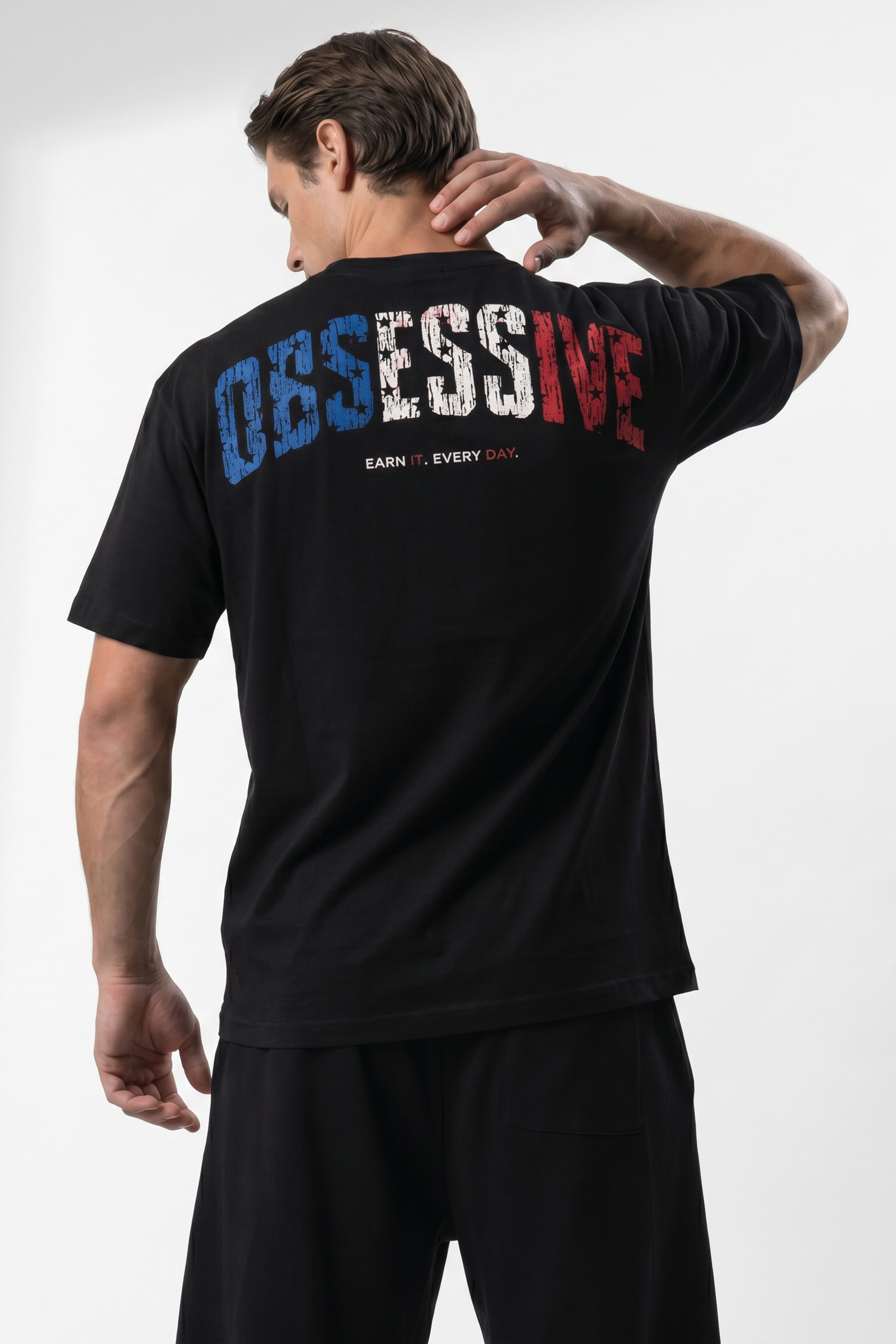 WORLD STAGE FRANCE OVERSIZED TEE - NEGRO