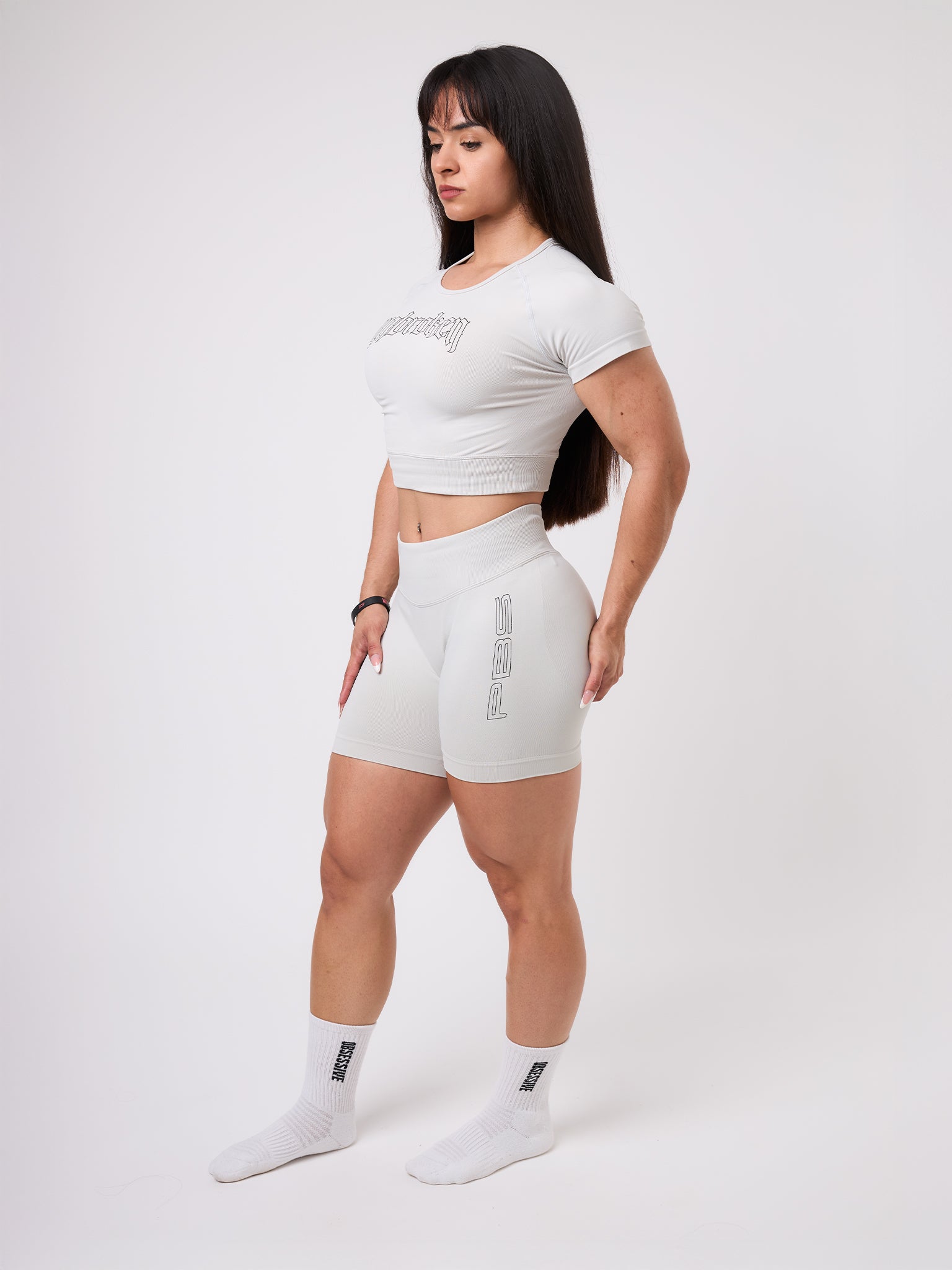 CROP TOP UNBROKEN - BEIGE