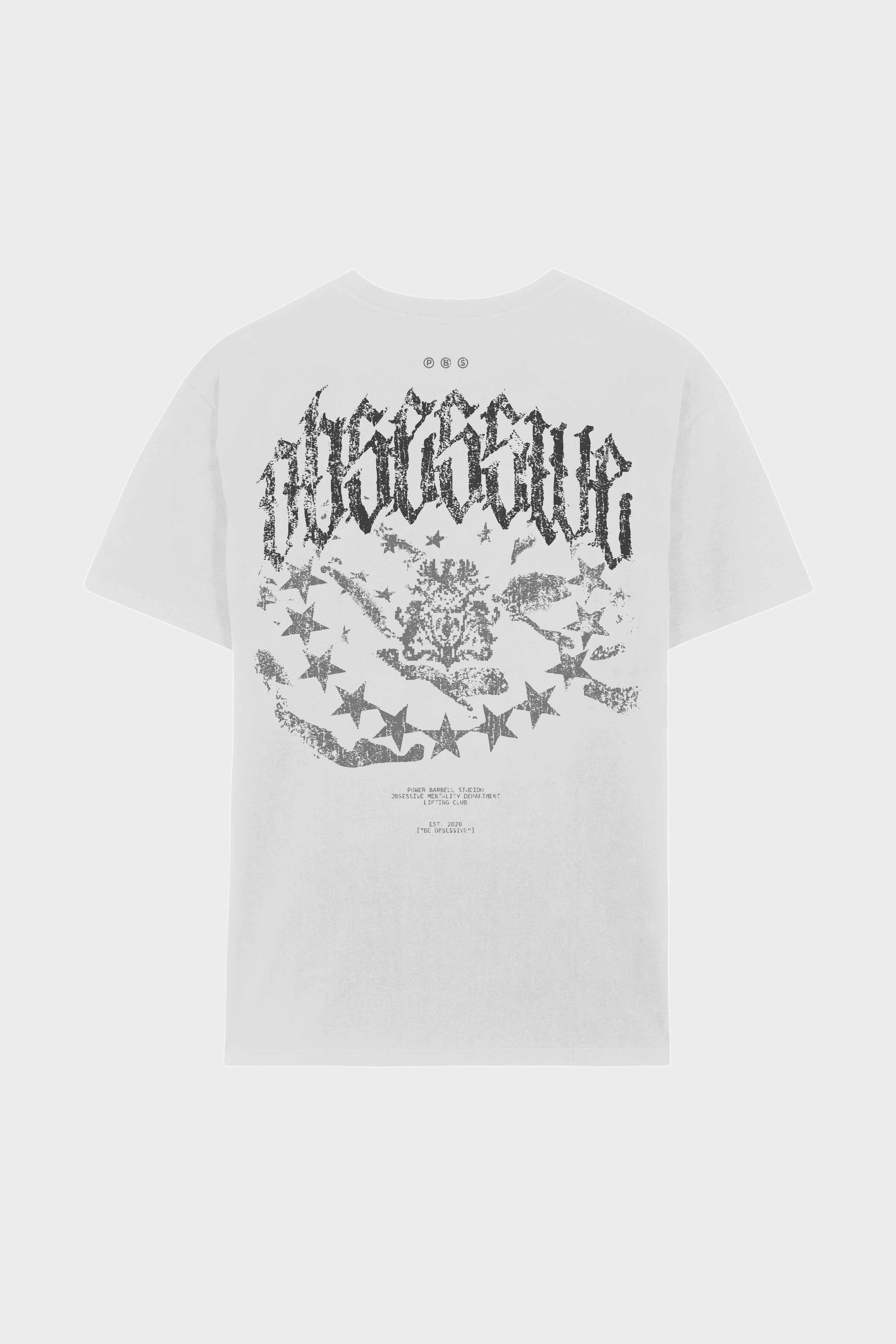 OBSESSIVE GOTHIC OVERSIZE T-SHIRT - GRIS