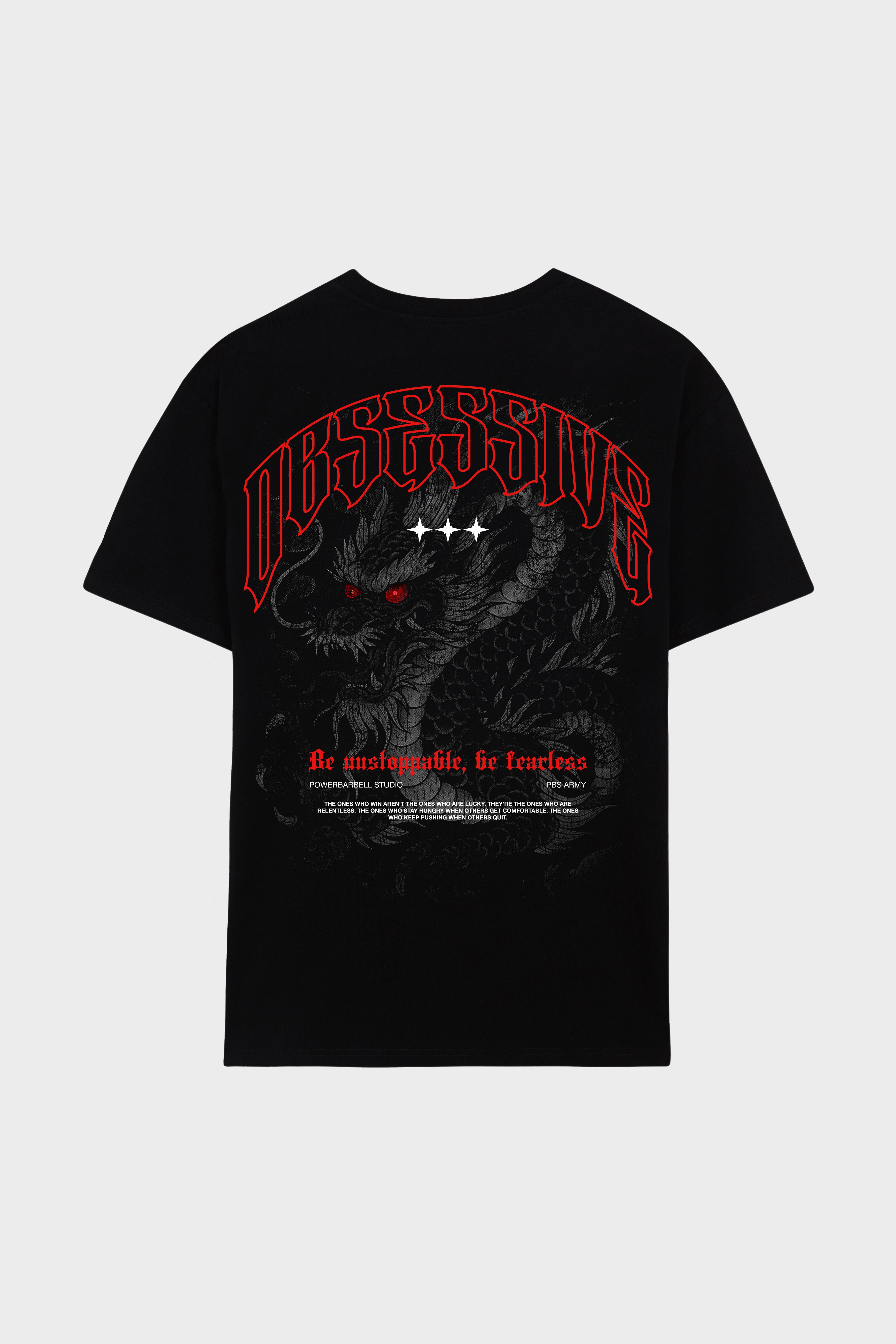 DRAGON REBIRTH OVERSIZED T-SHIRT - NEGRO