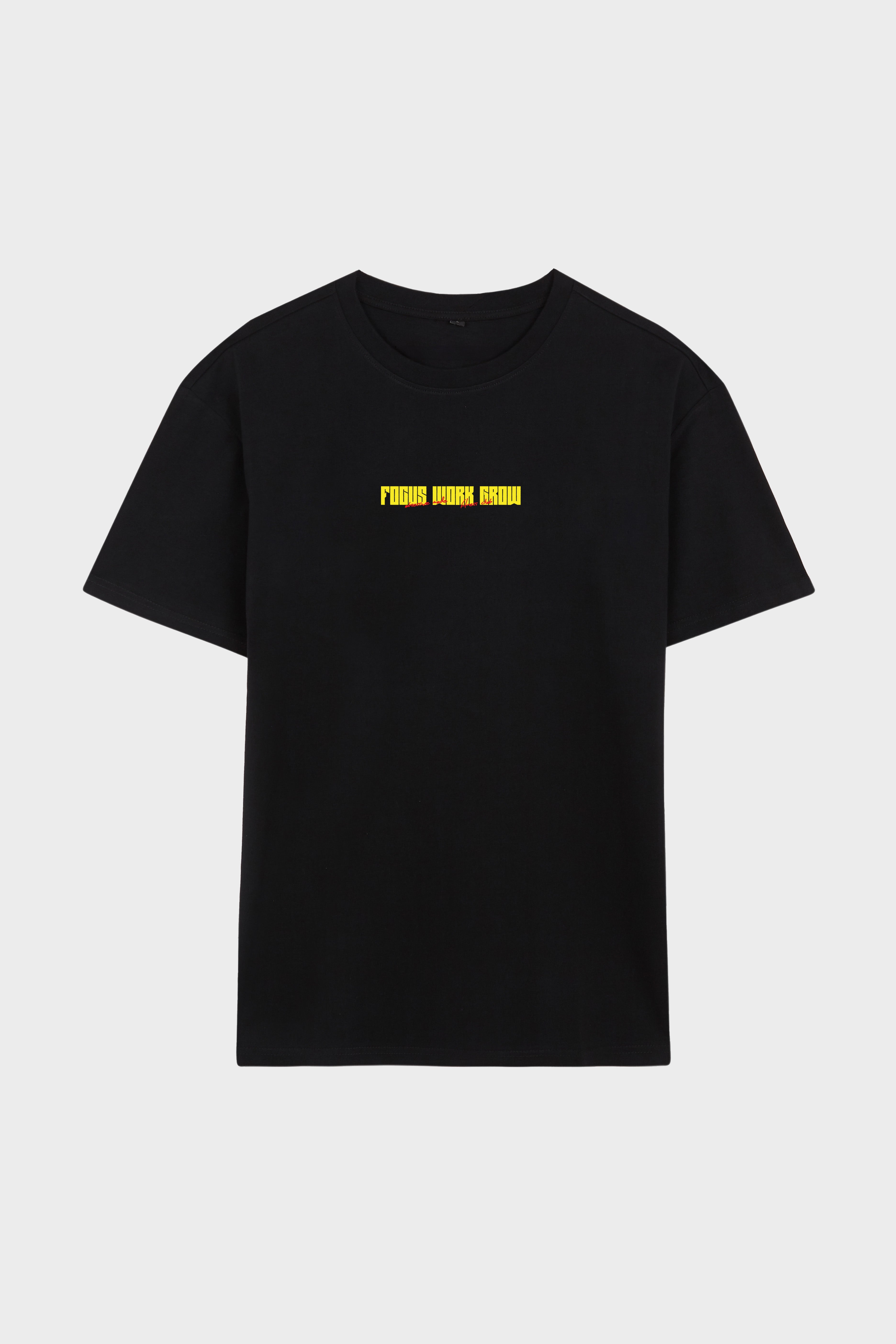FOCUS WORK GROW OVERSIZE T-SHIRT - NEGRO
