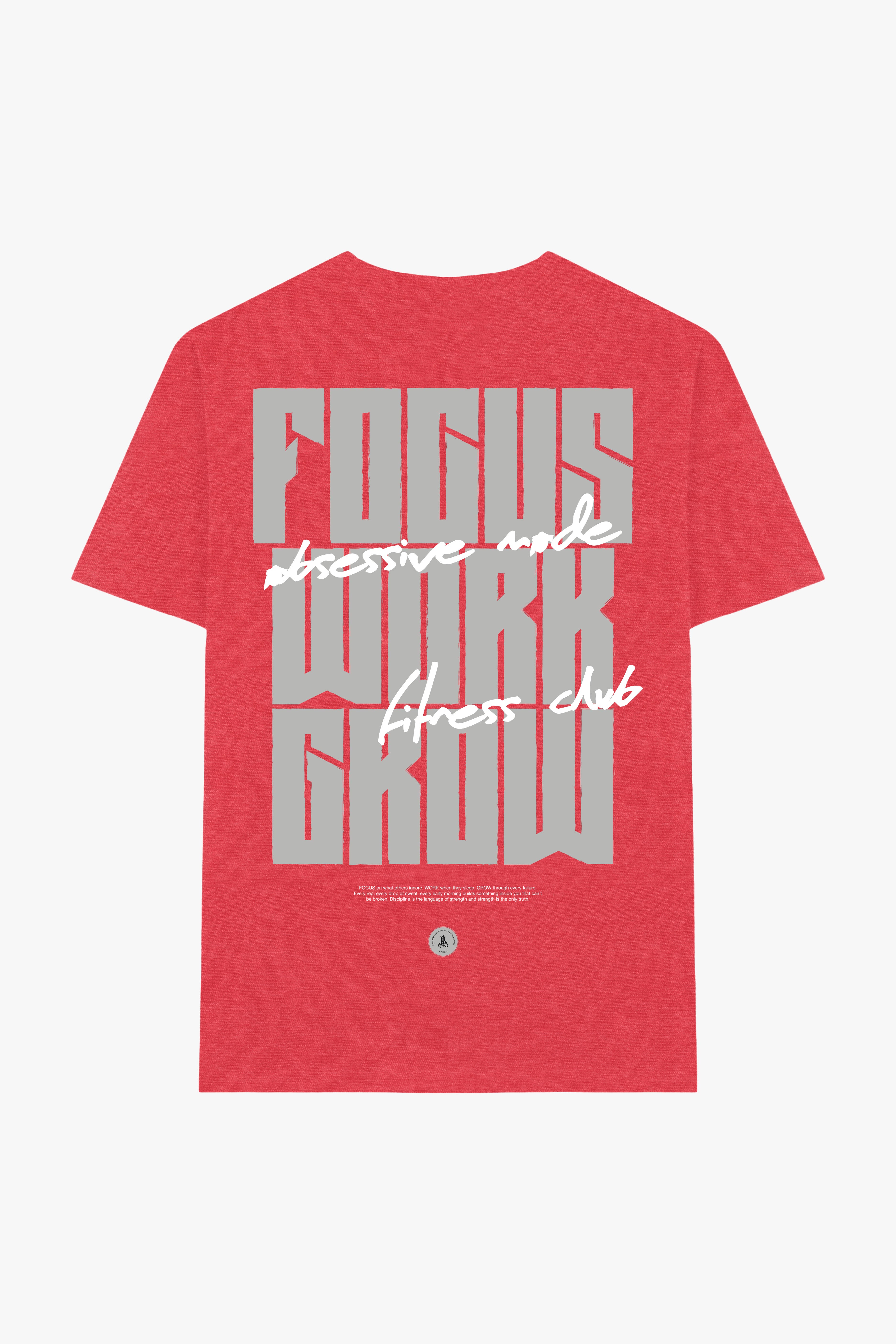 FOCUS WORK GROW REGULAR T-SHIRT - ROJO