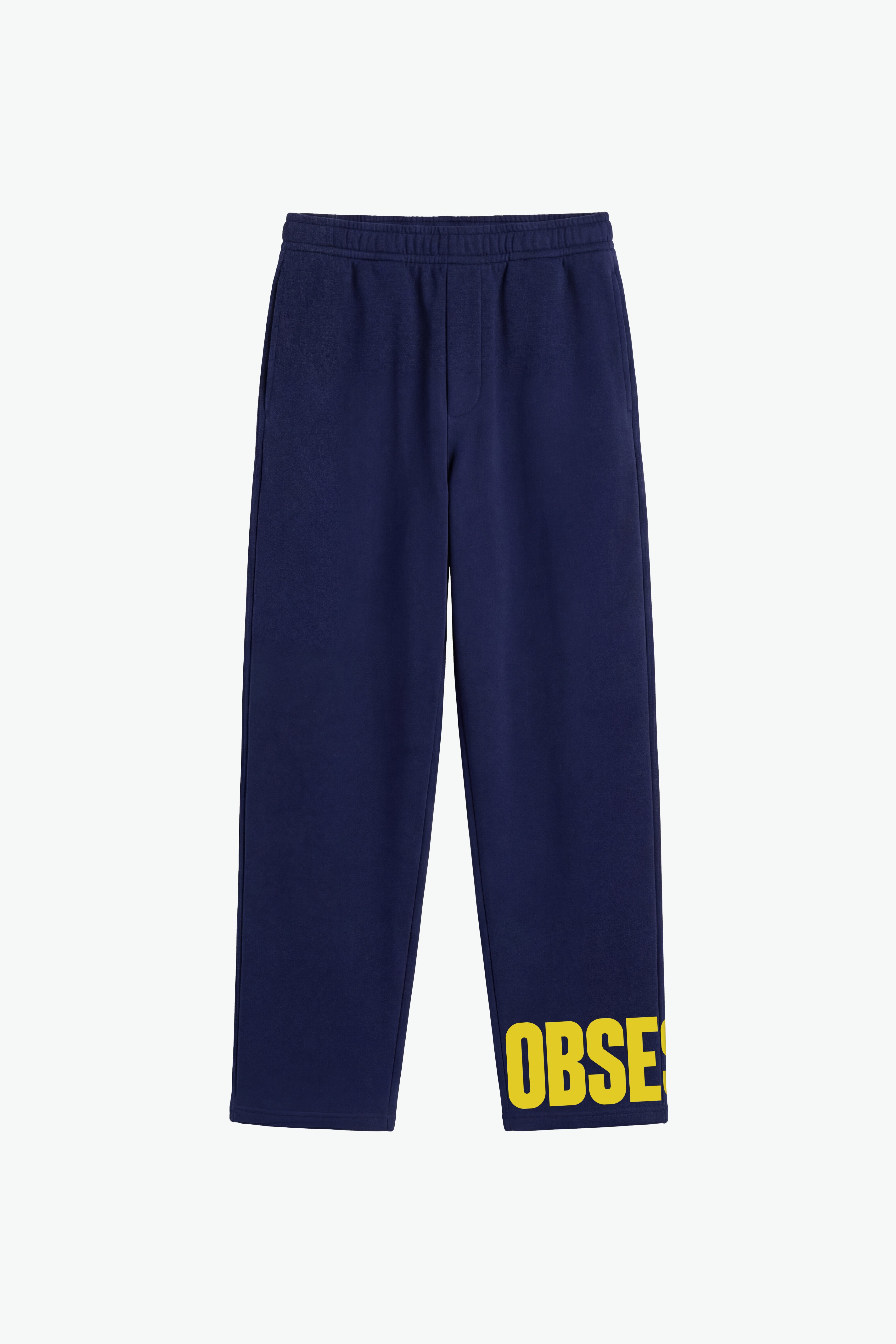 OBSESSIVE MENTALITY DEPT WIDE LEG JOGGER - NAVY