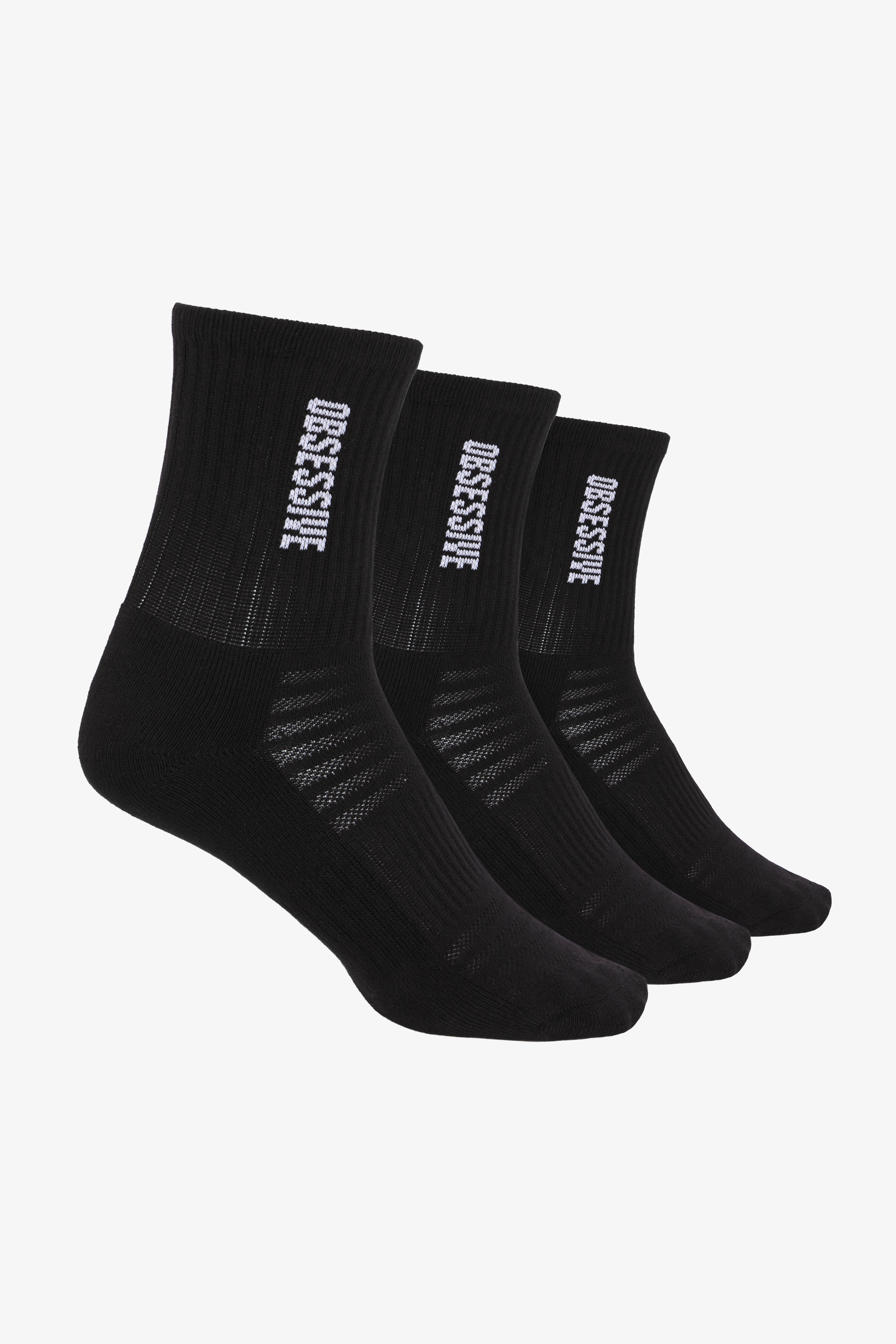PACK 3 CALCETINES OBSESSIVE - NEGRO