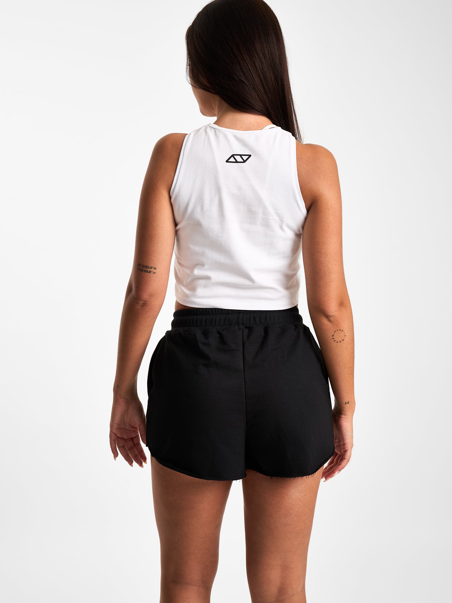 OBSESSIVE GRAPHIC HALTER TOP - BLANCO