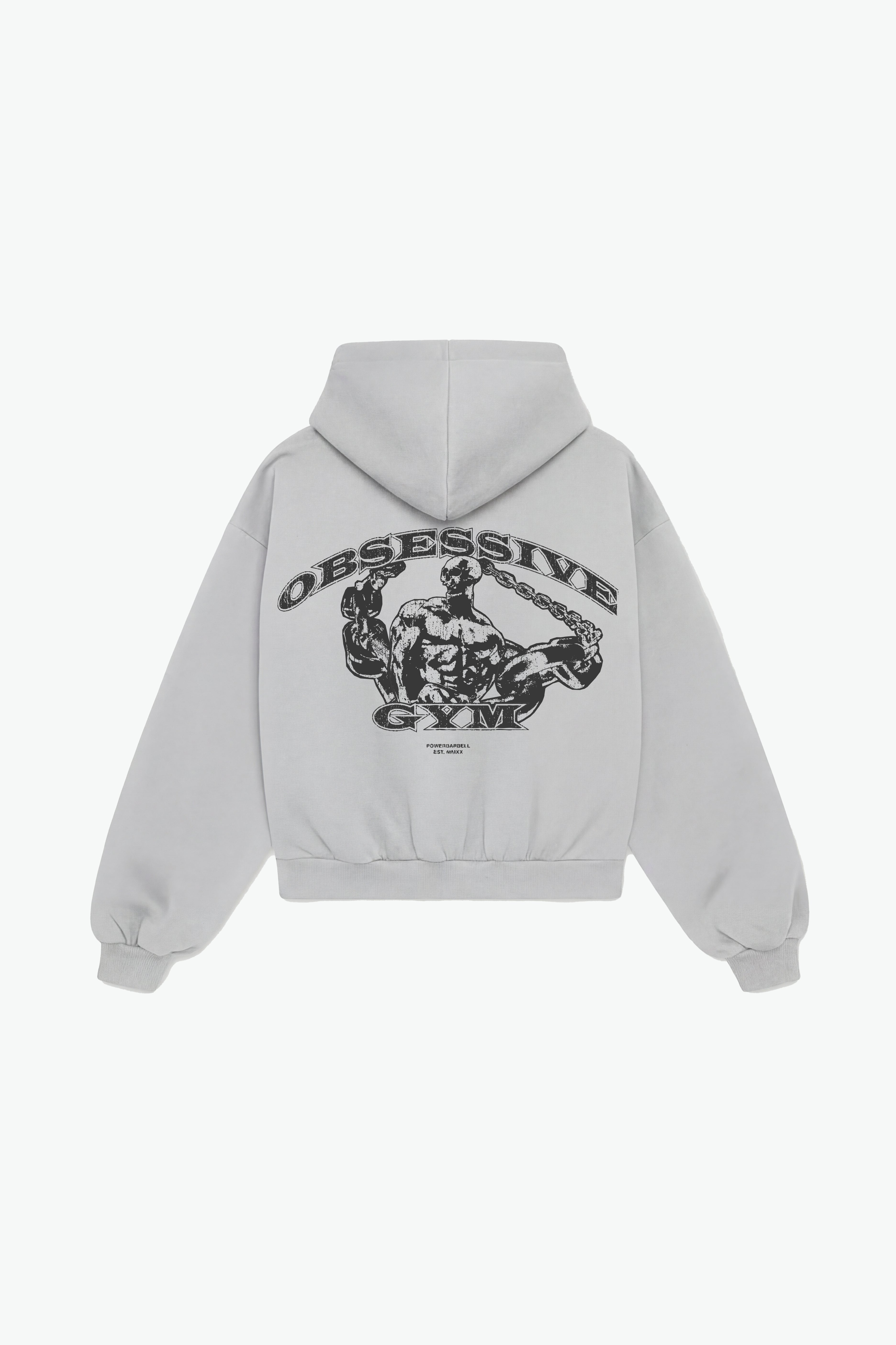 SKULL POWER HOODIE - GRIS