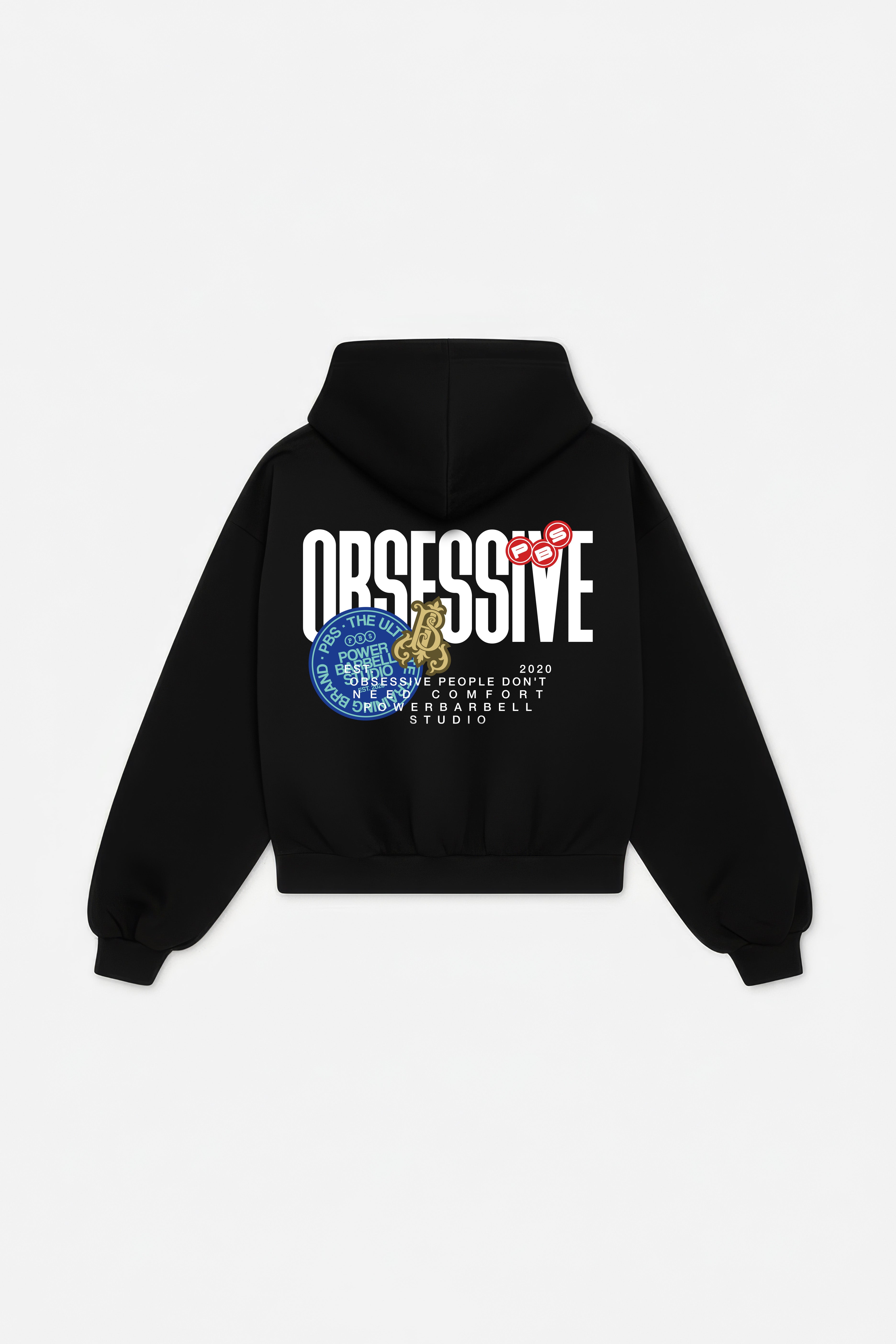 RPDNC OBSESSIVE PATCH HOODIE - NEGRO