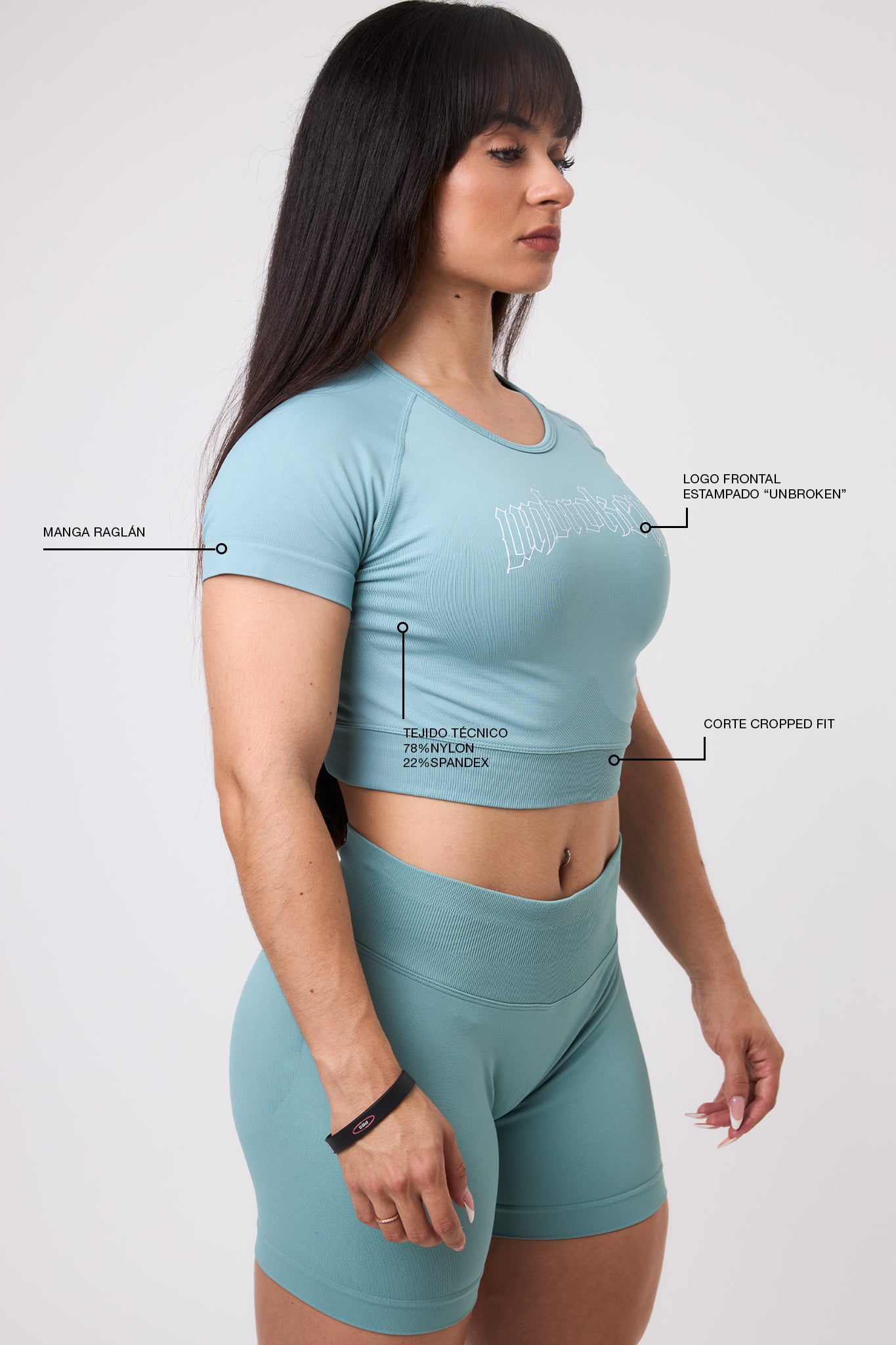 CROP TOP UNBROKEN - VERDE