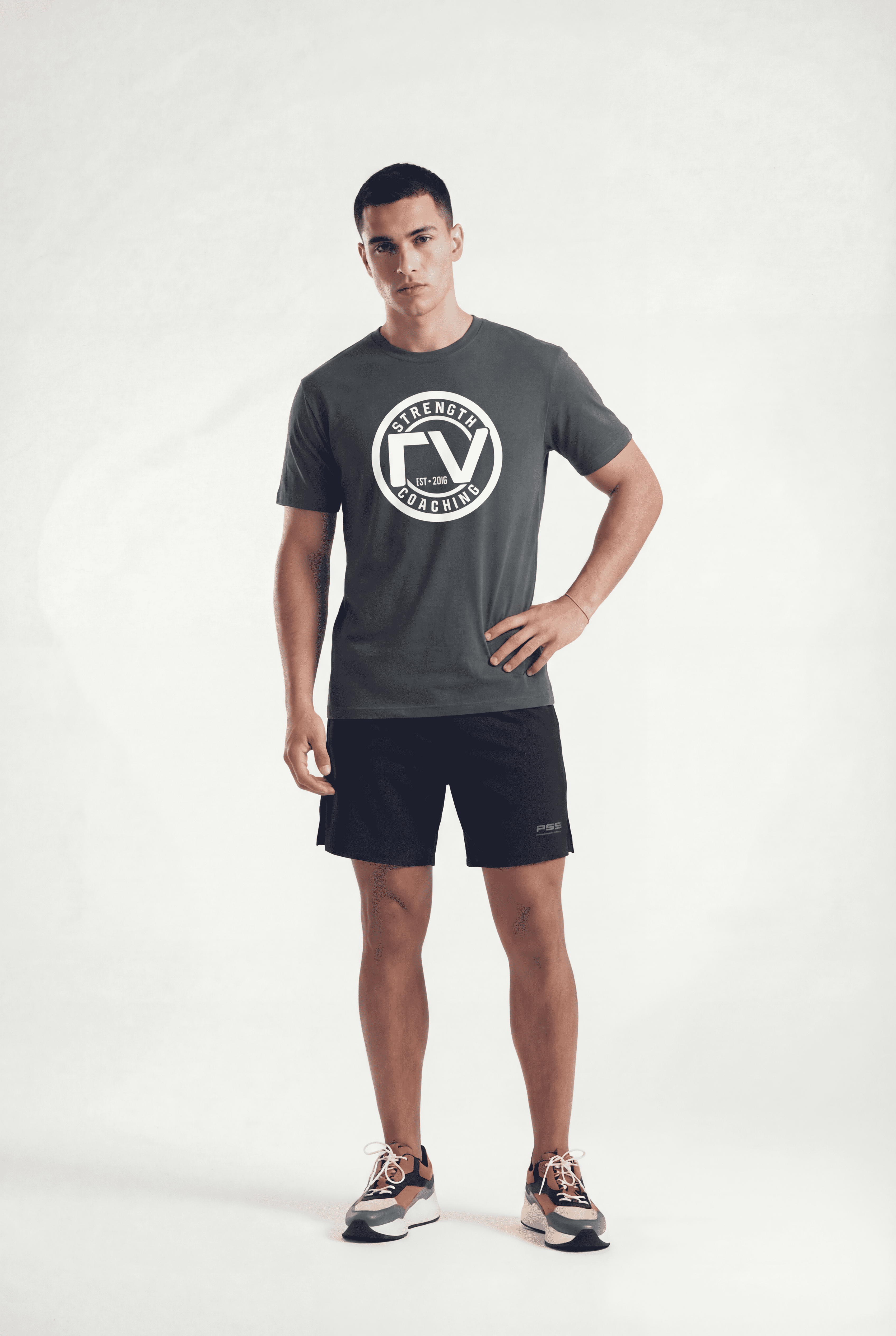 CAMISETA RV - LOGO - NEGRO