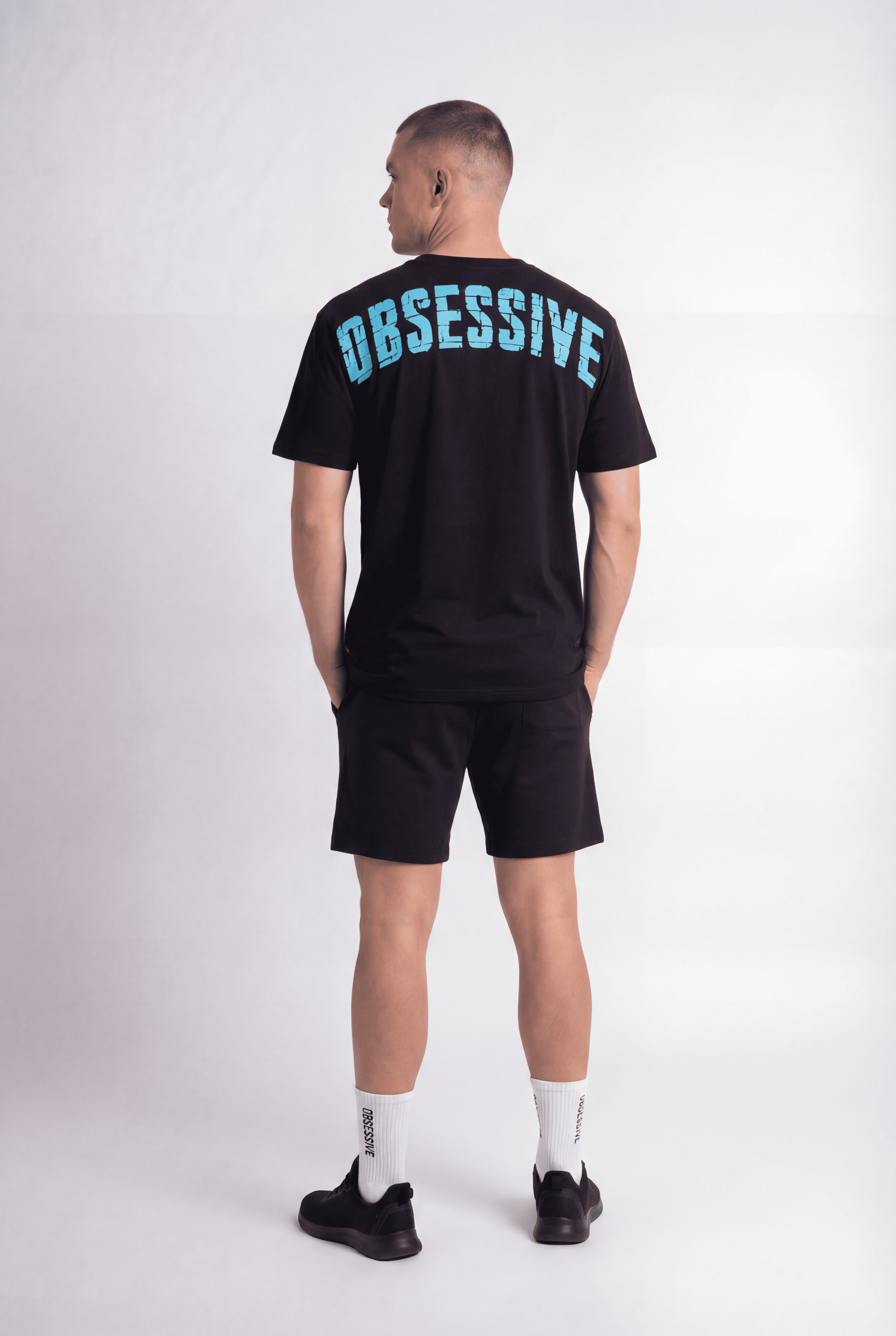 OBSESSIVE 2.0 OVERSIZED T-SHIRT - NEGRO Y AZUL