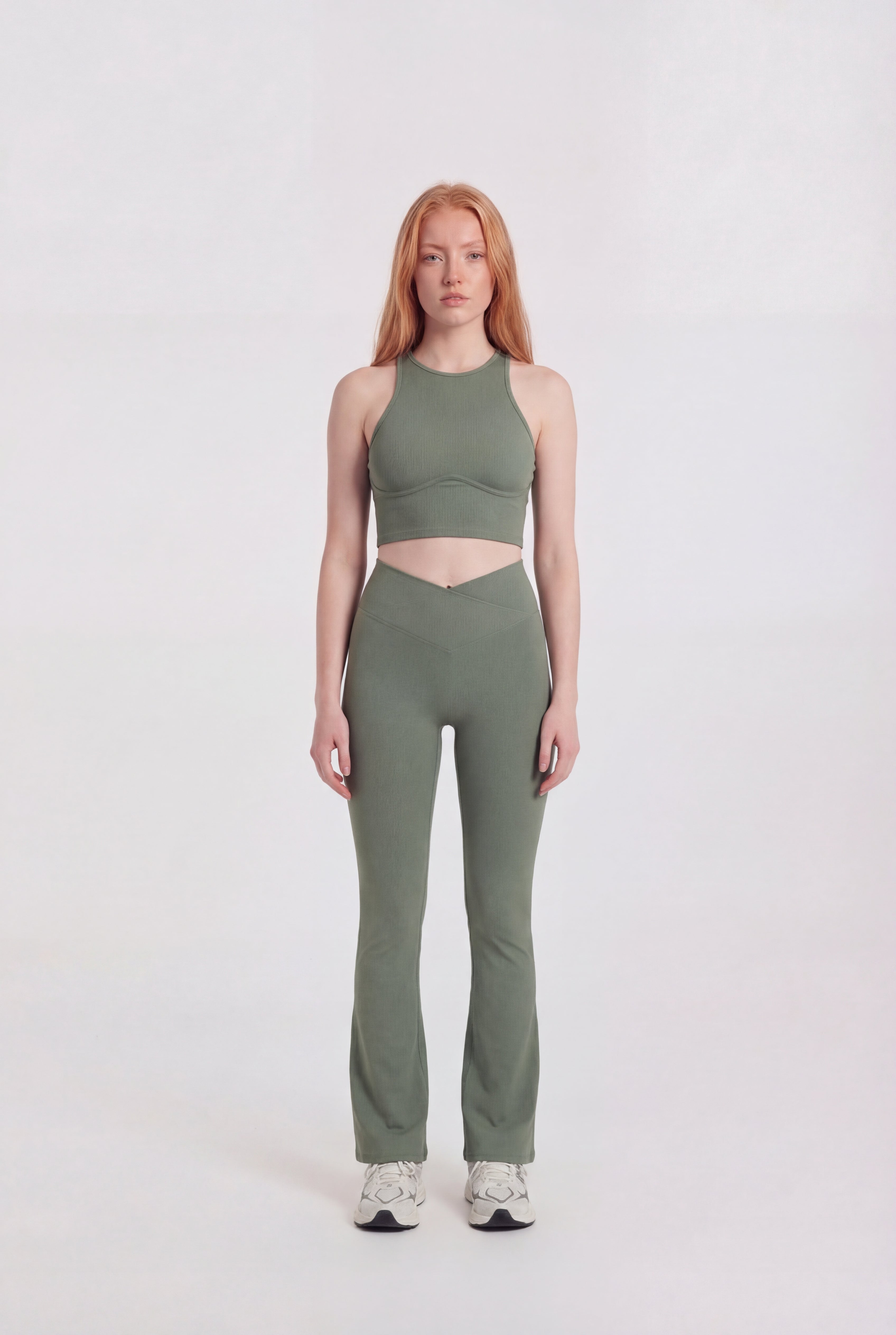 LEGGINGS FLARED TEMPO - VERDE