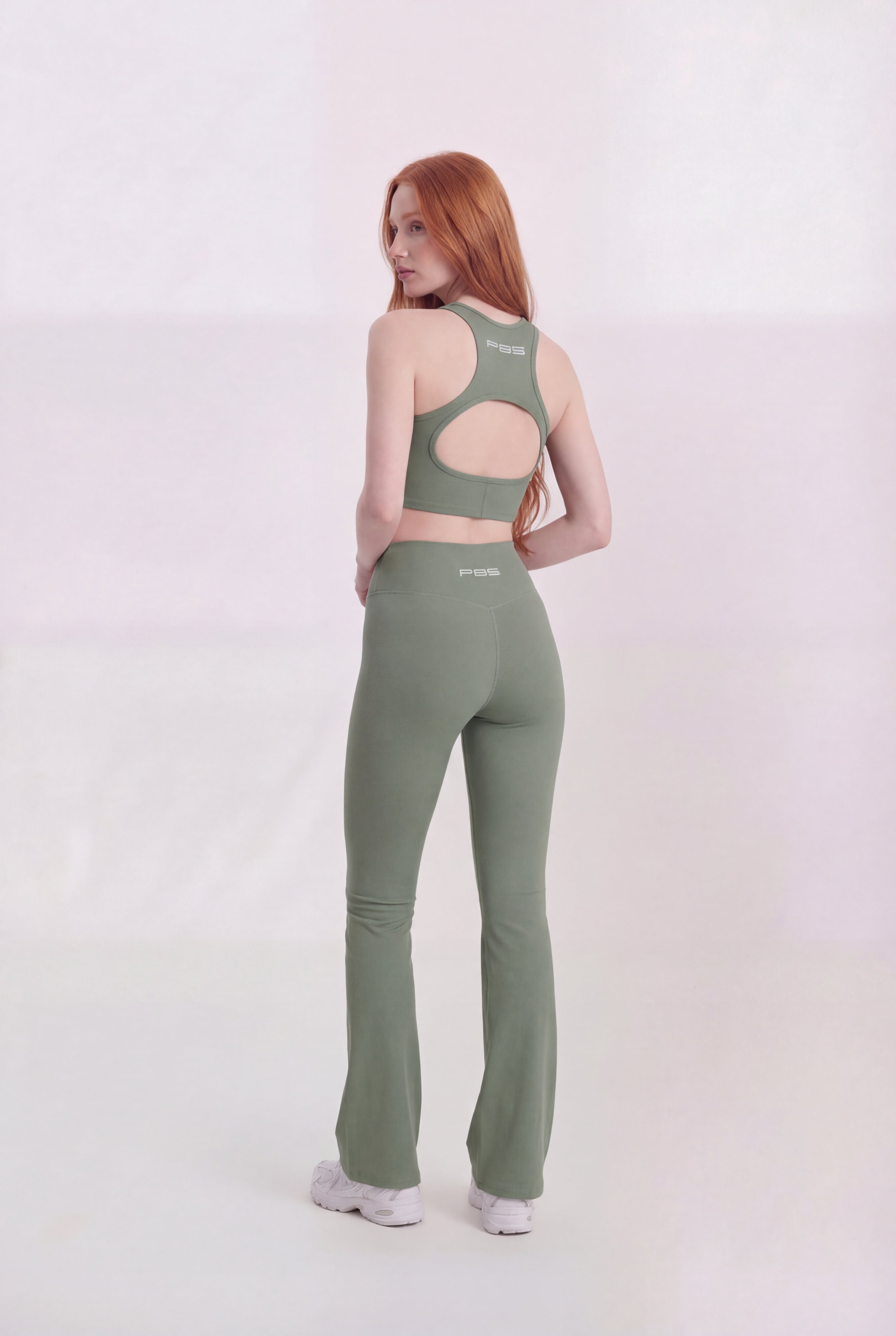 LEGGINGS FLARED TEMPO - VERDE