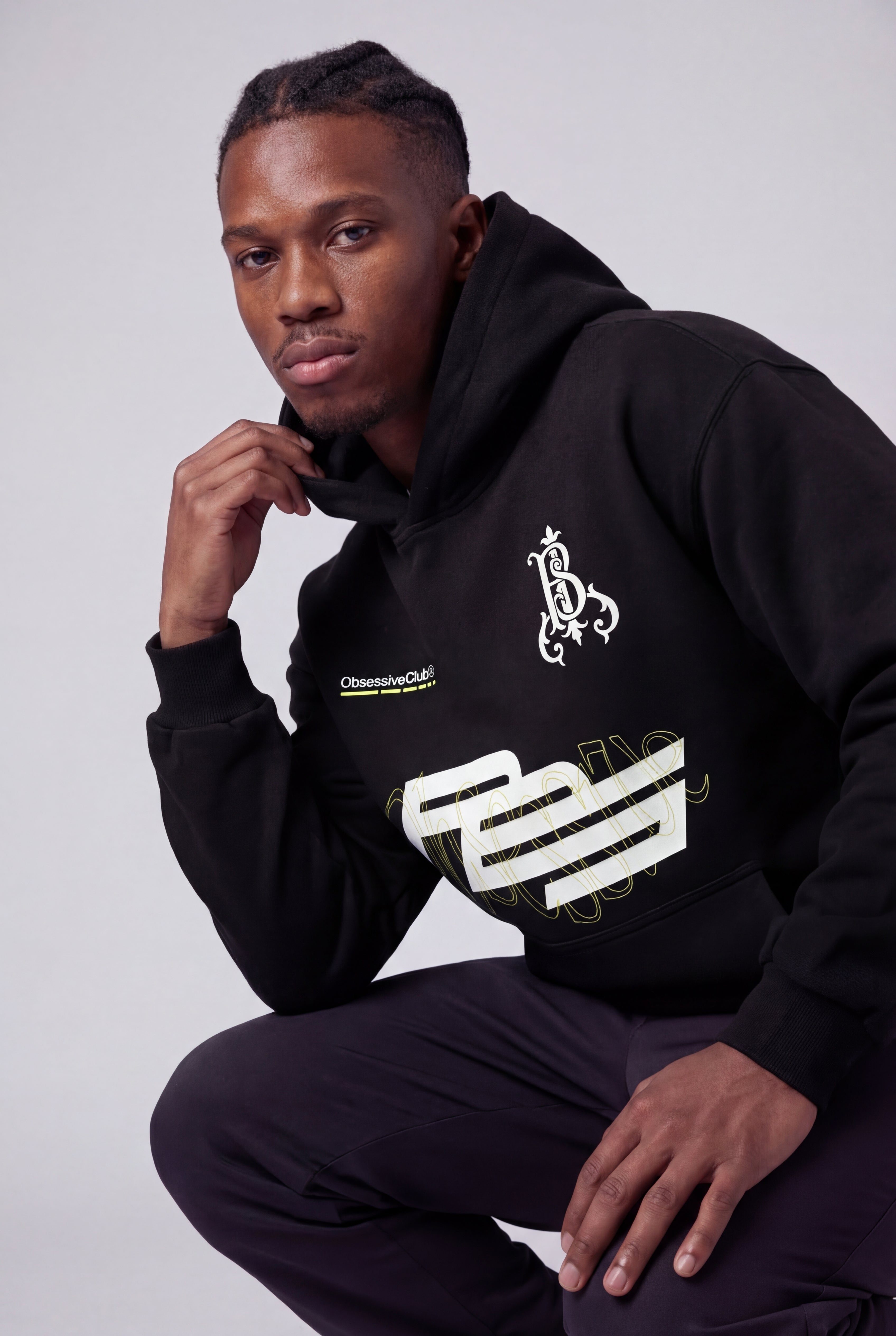OBSESSIVE CLUB HOODIE - NEGRO