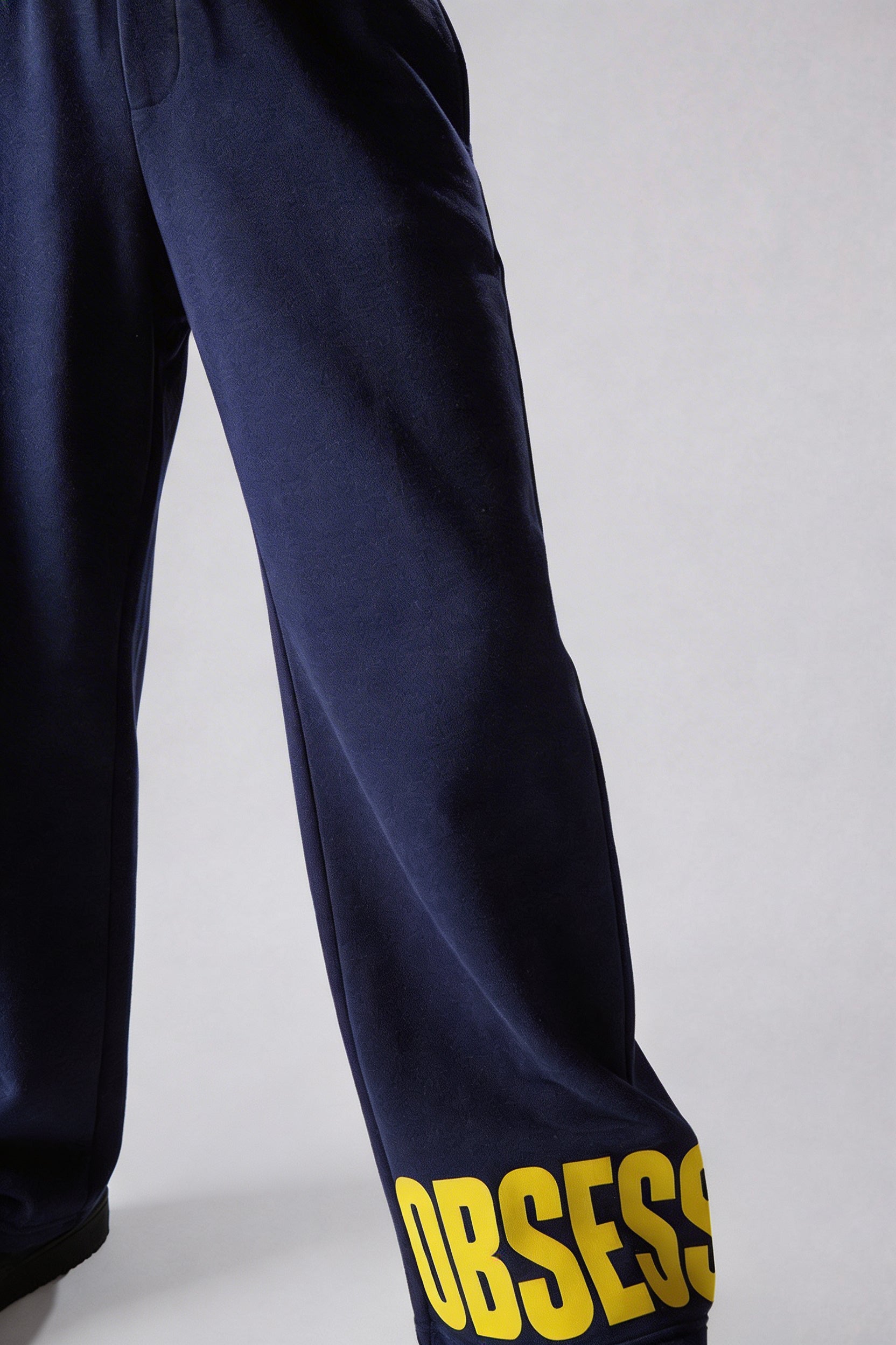 OBSESSIVE MENTALITY DEPT WIDE LEG JOGGER - NAVY