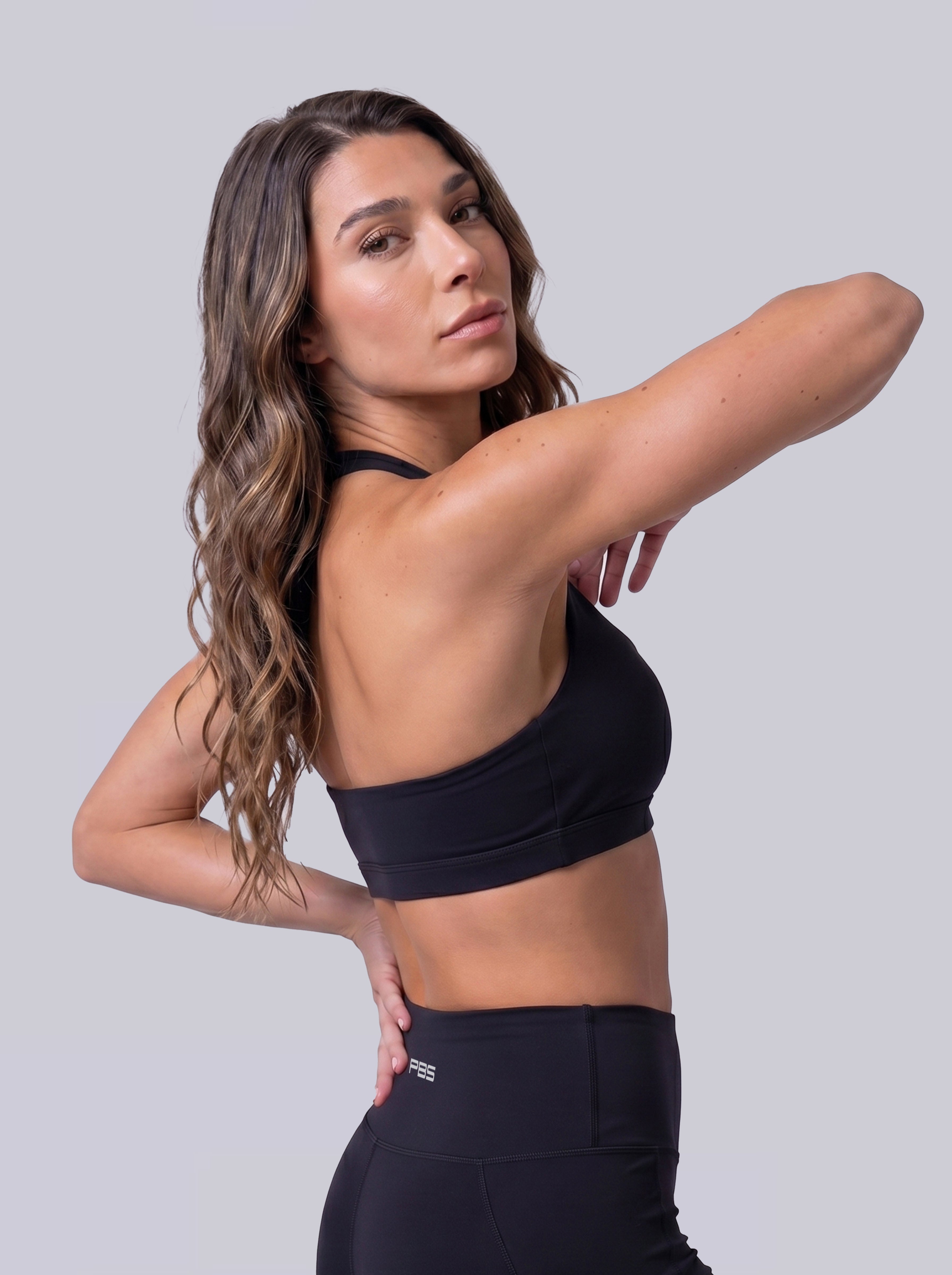 TOP HALTER INFINITY - NEGRO