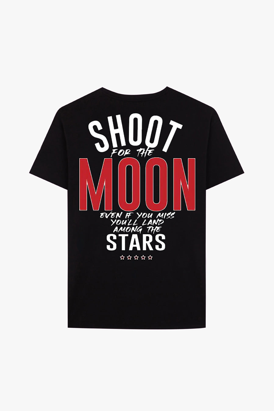 CAMISETA SHOOT FOR THE MOON - NEGRO