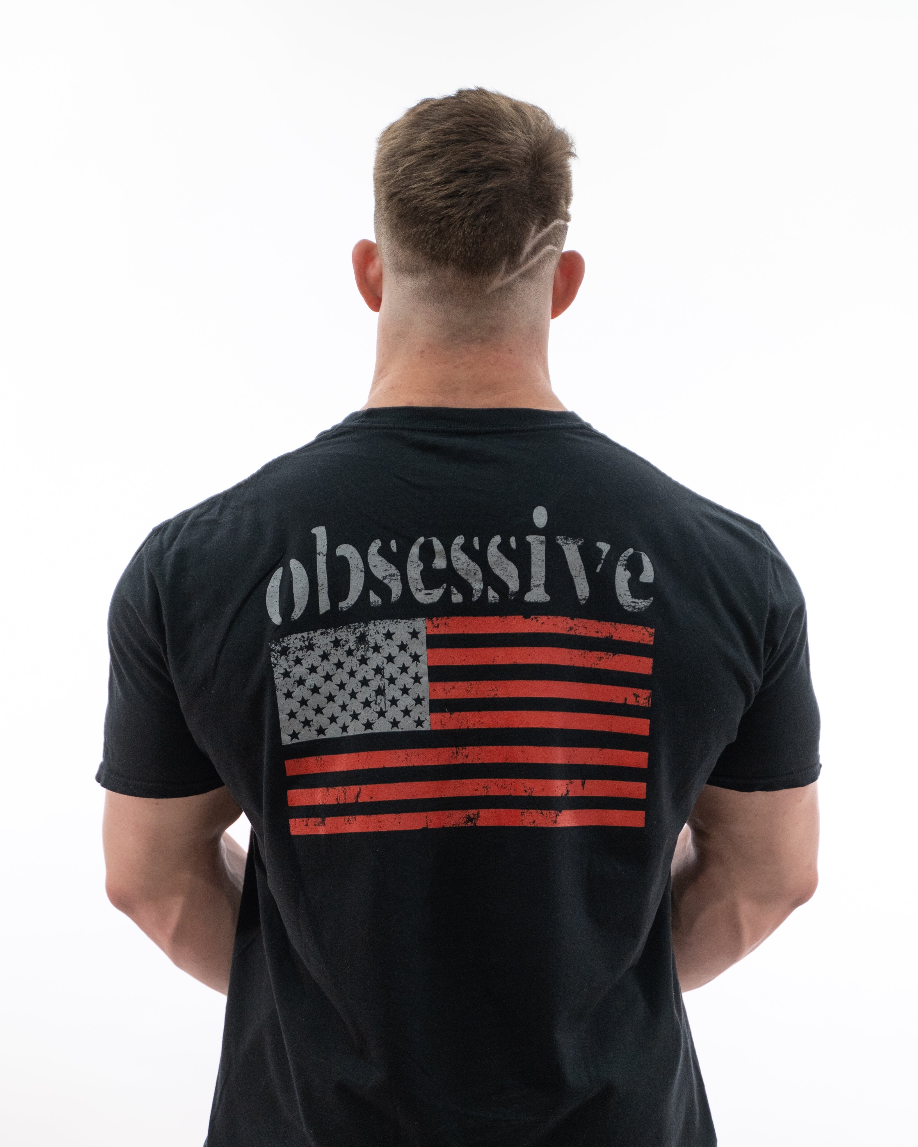 CAMISETA OBSESSIVE FLAG - NEGRO