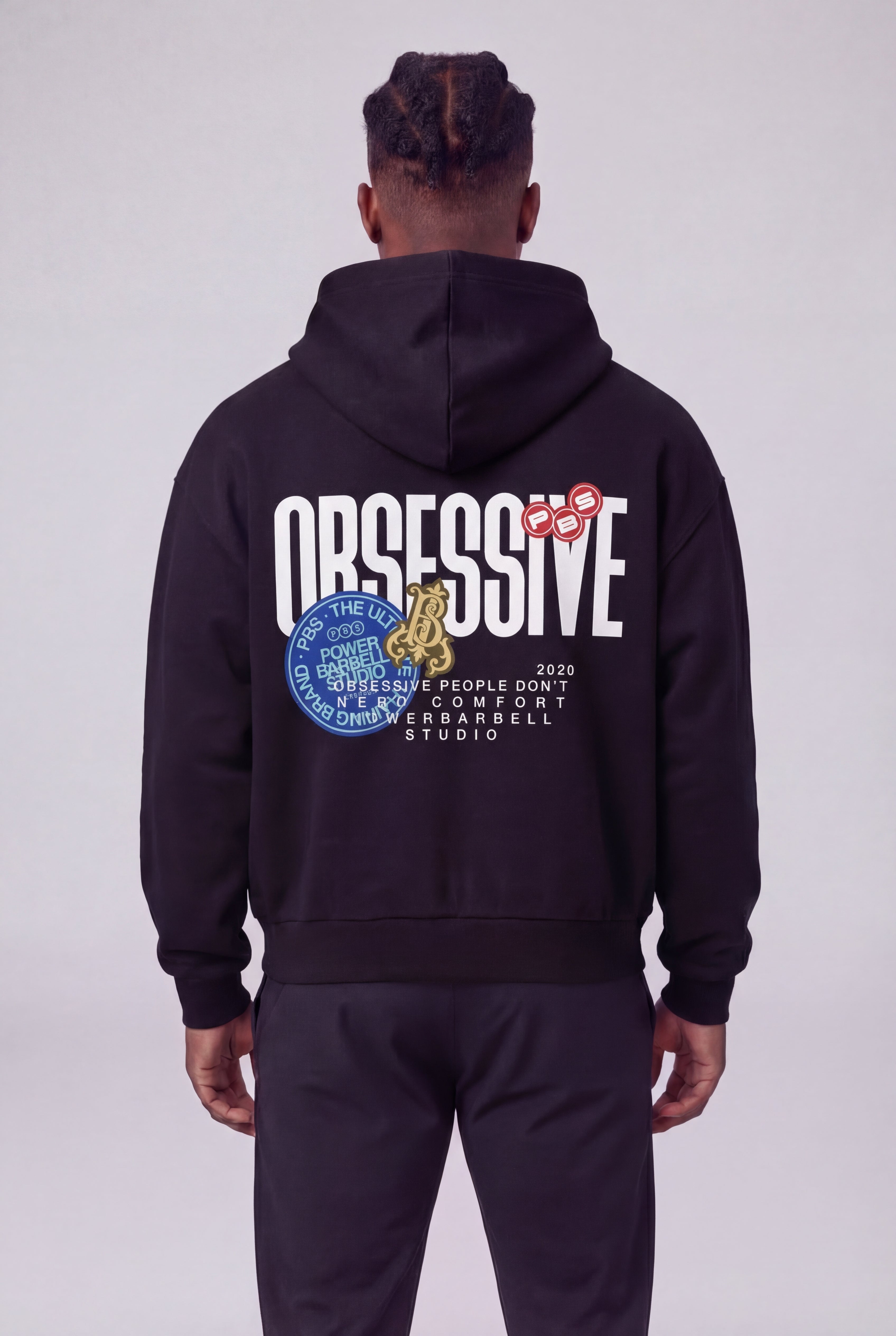 RPDNC OBSESSIVE PATCH HOODIE - NEGRO
