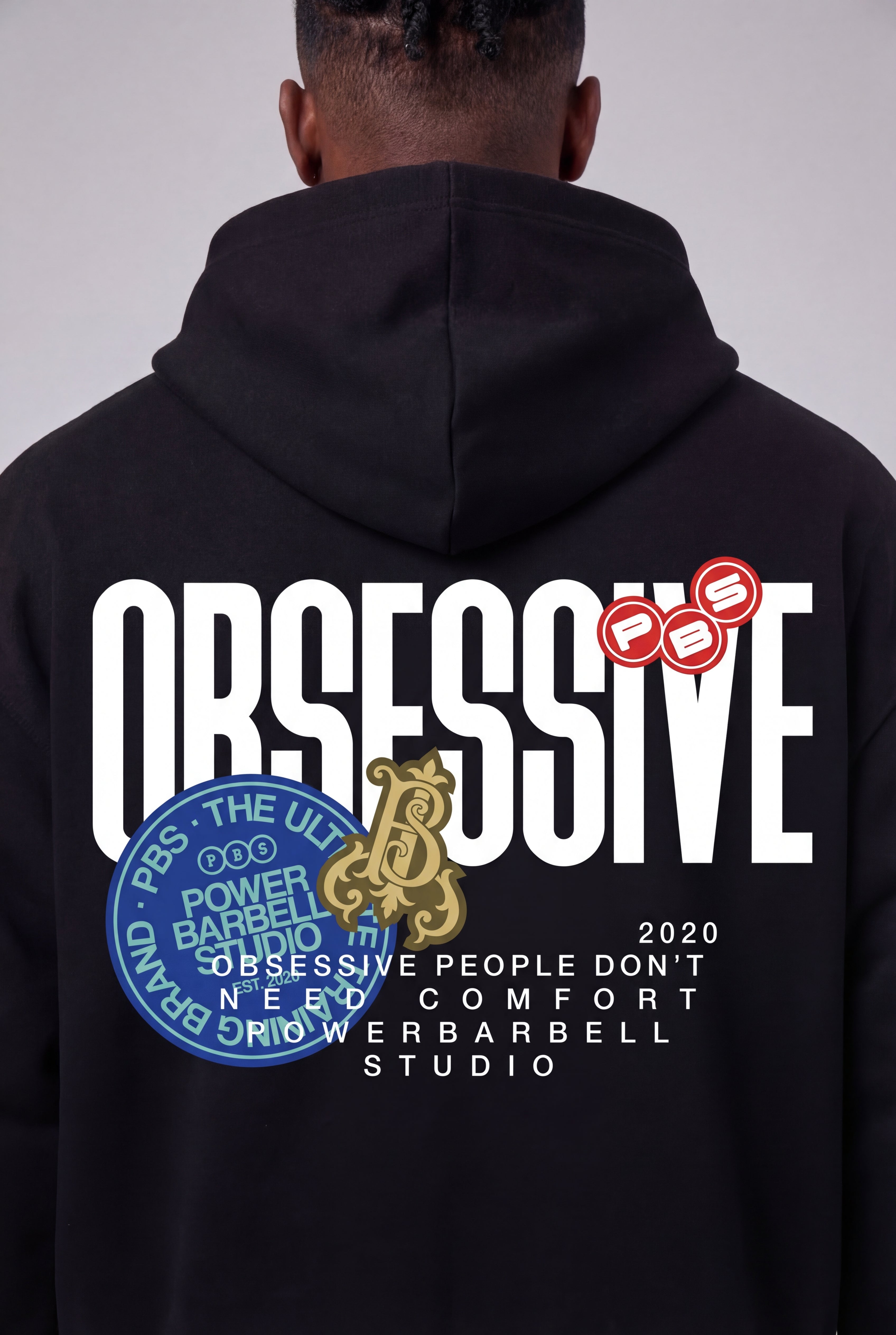 RPDNC OBSESSIVE PATCH HOODIE - NEGRO