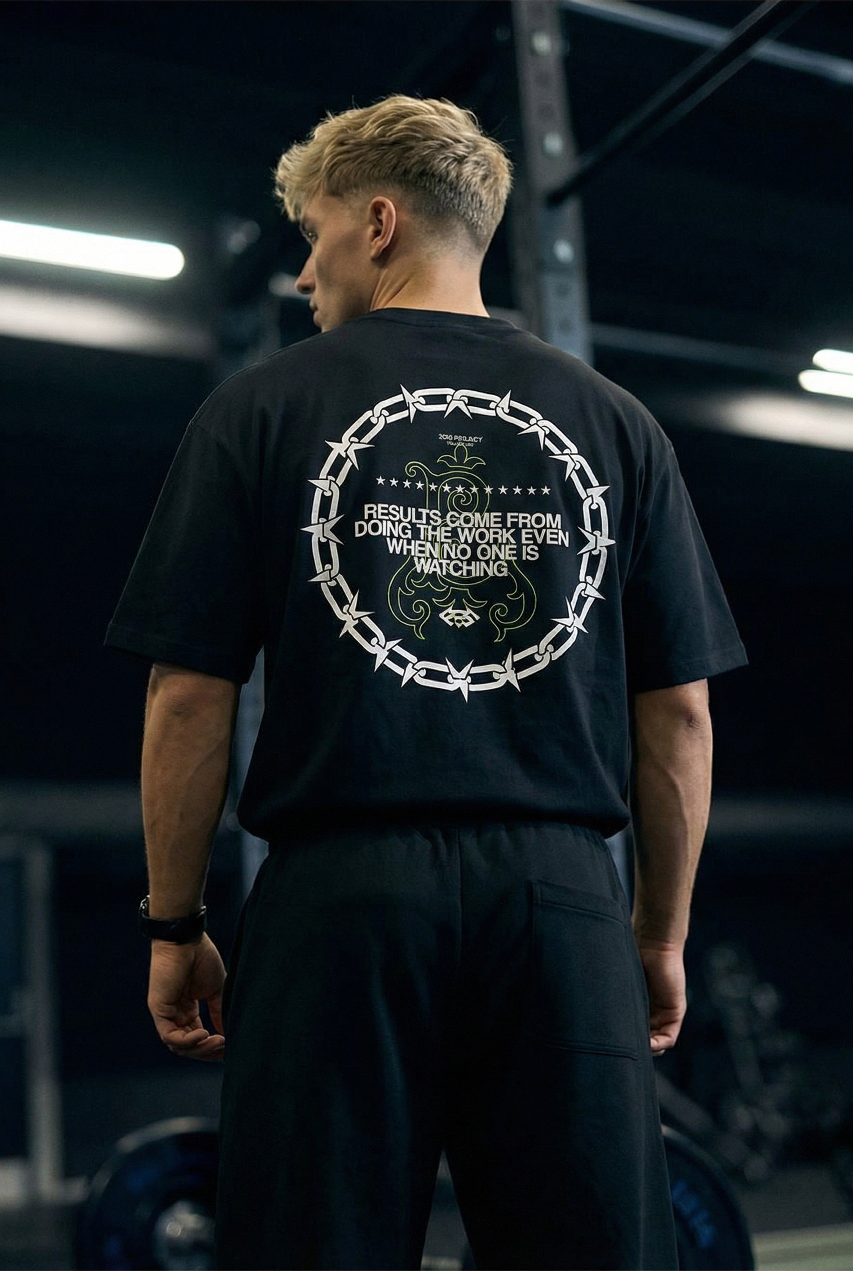 PBS DISCIPLINE OVERSIZED T-SHIRT - NEGRO