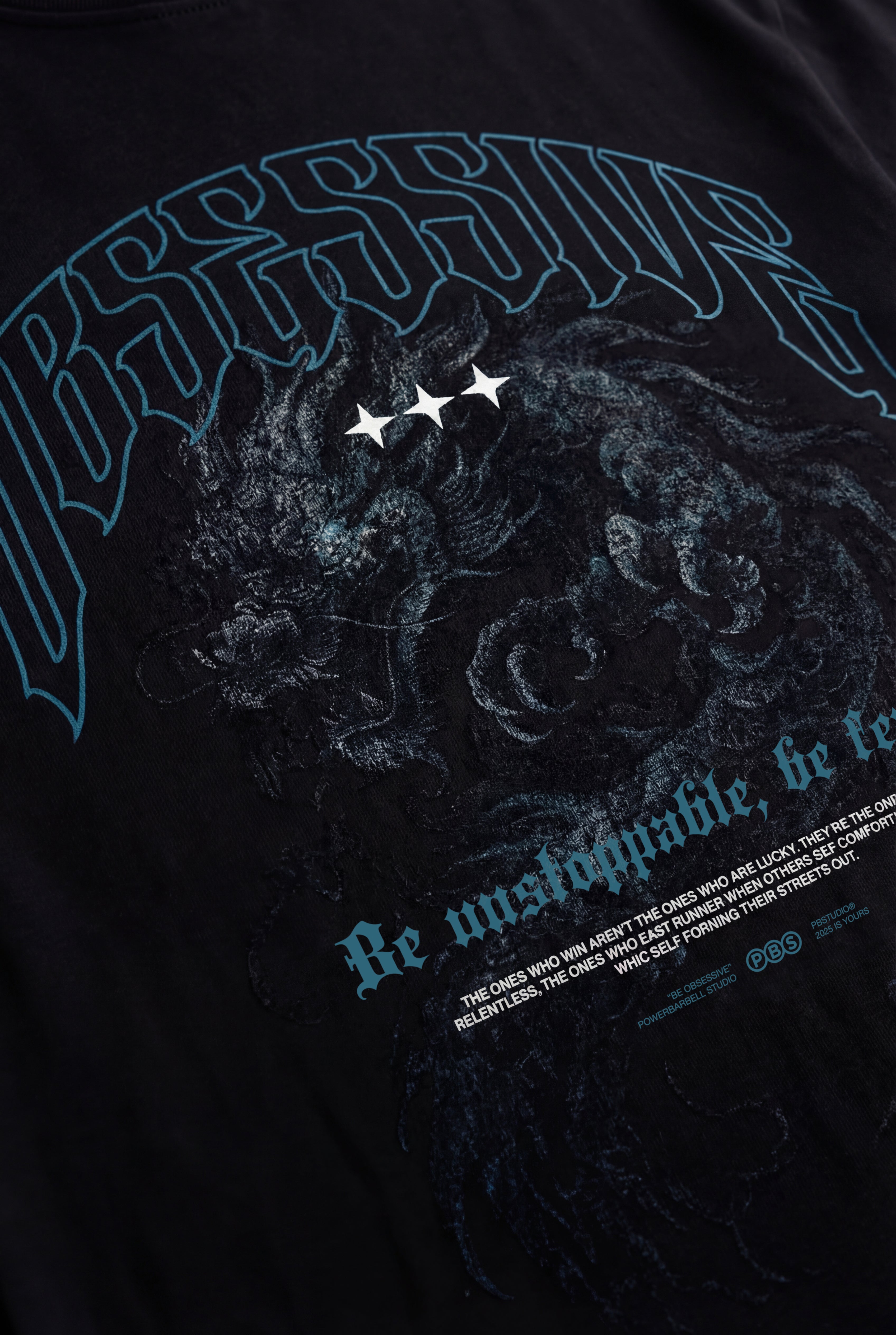 ETERNAL DRAGON OVERSIZED T-SHIRT - NEGRO