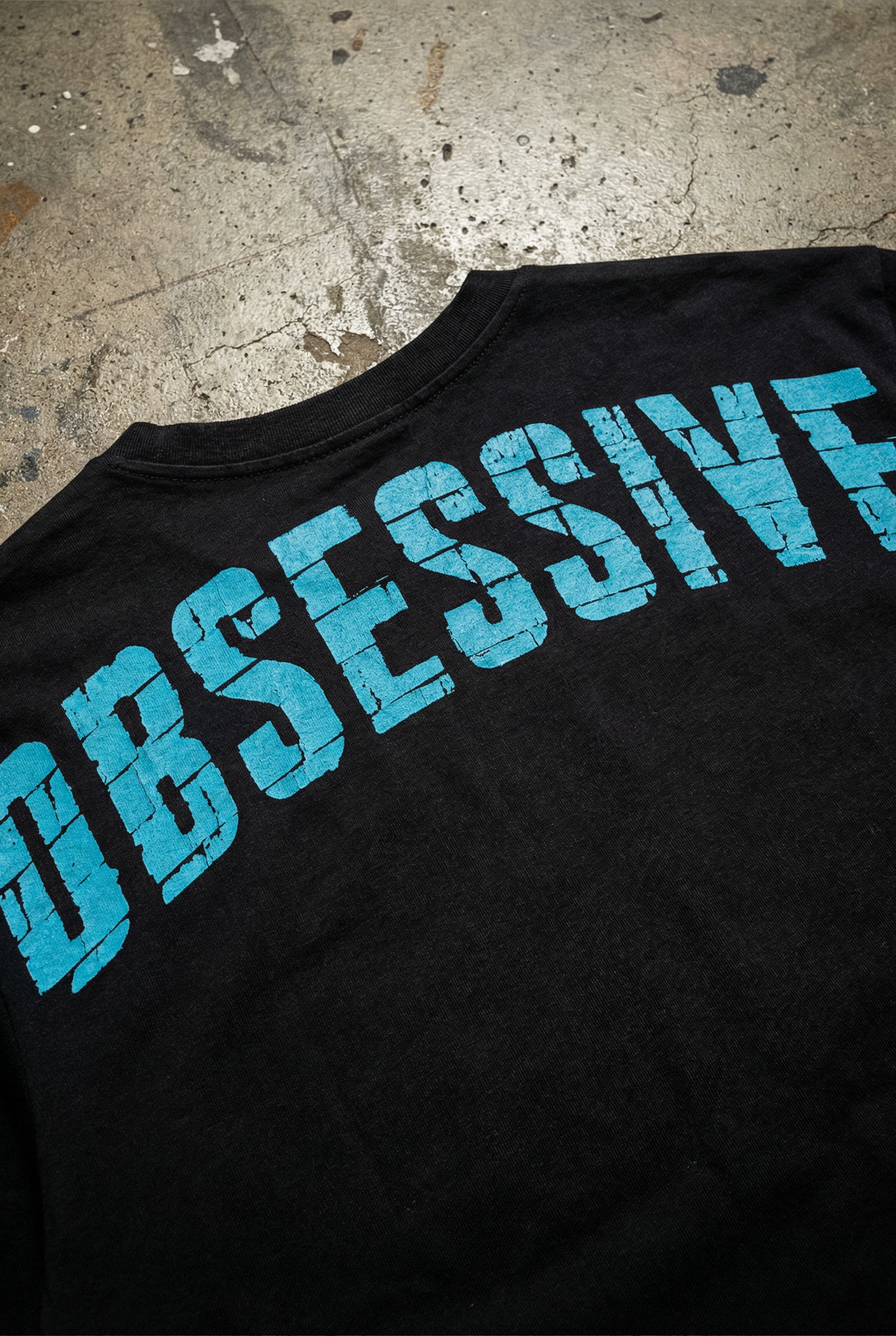 OBSESSIVE 2.0 OVERSIZED T-SHIRT - NEGRO Y AZUL