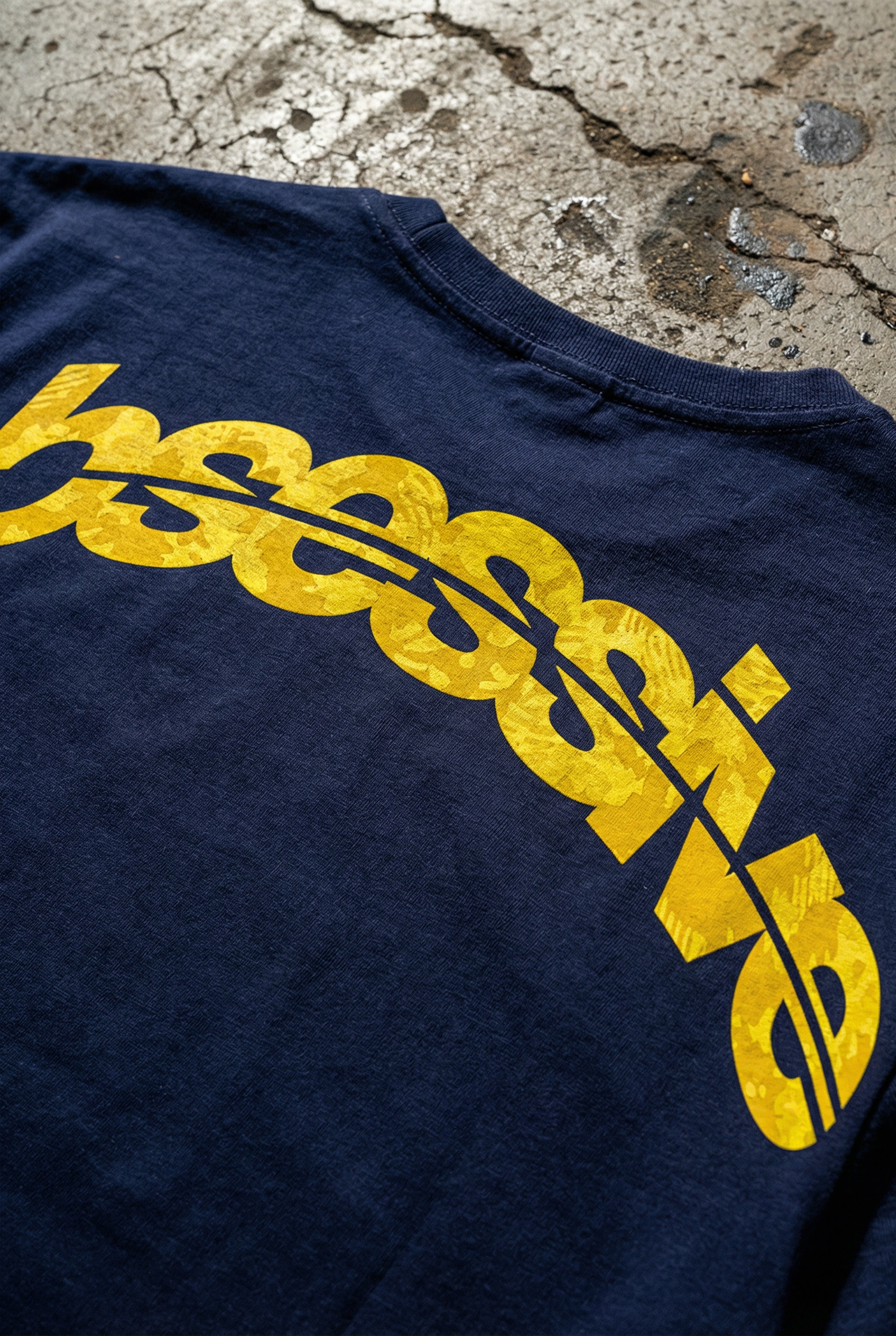 OBSESSIVE STATE OVERSIZED T-SHIRT - NAVY