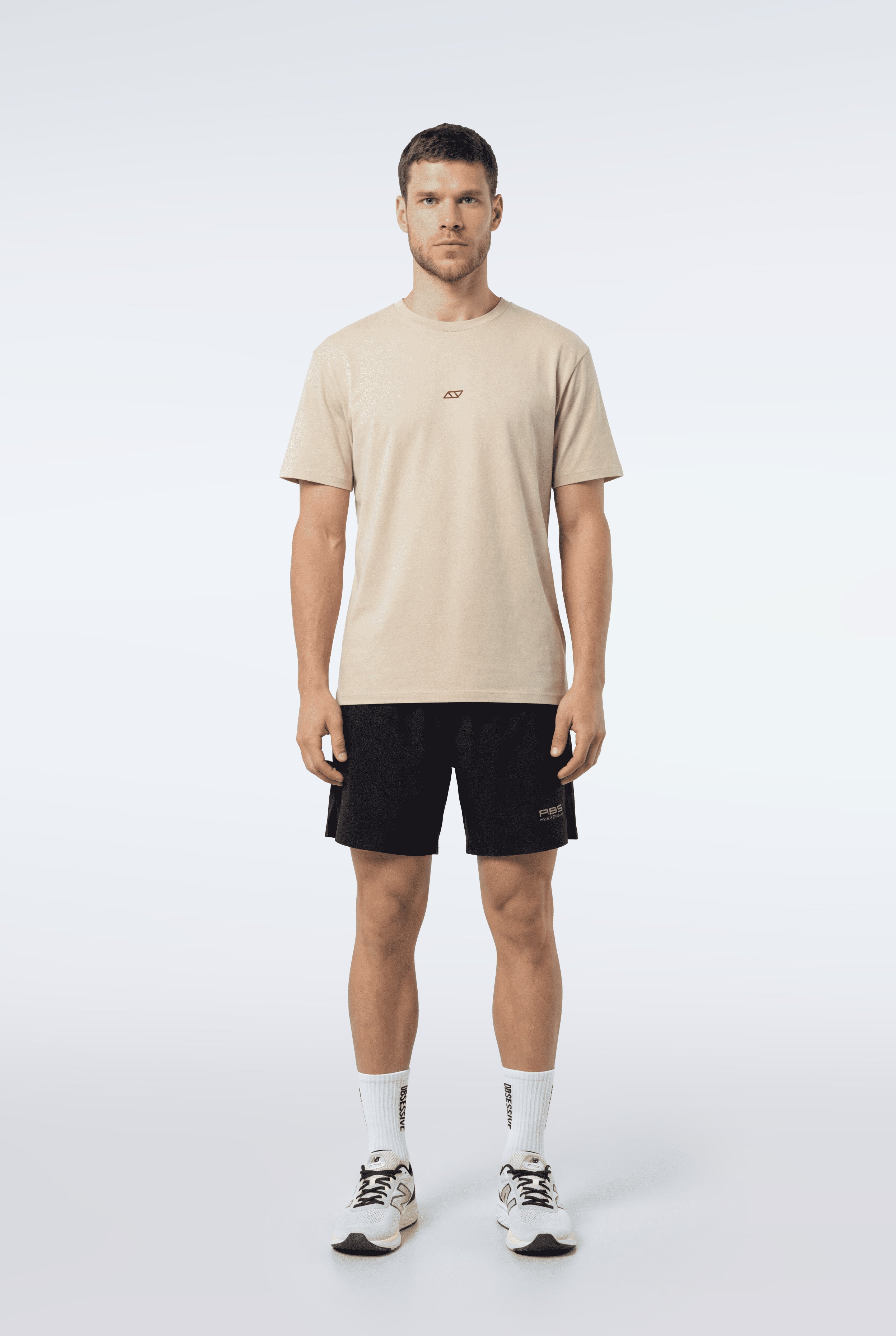 OBSESSIVE 2.0 OVERSIZED T-SHIRT - BEIGE Y GRANATE