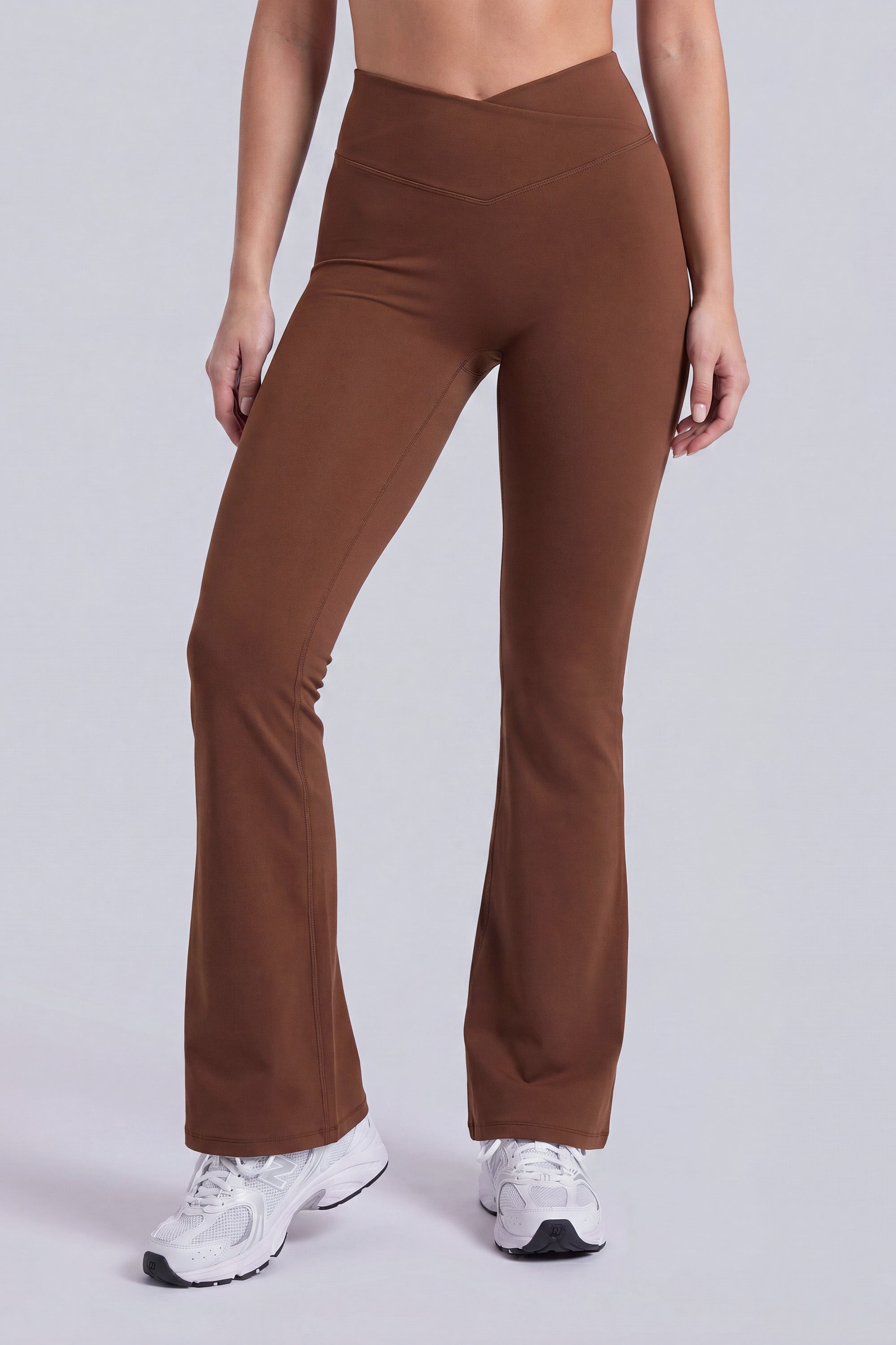LEGGINGS FLARED ICON - MARRON