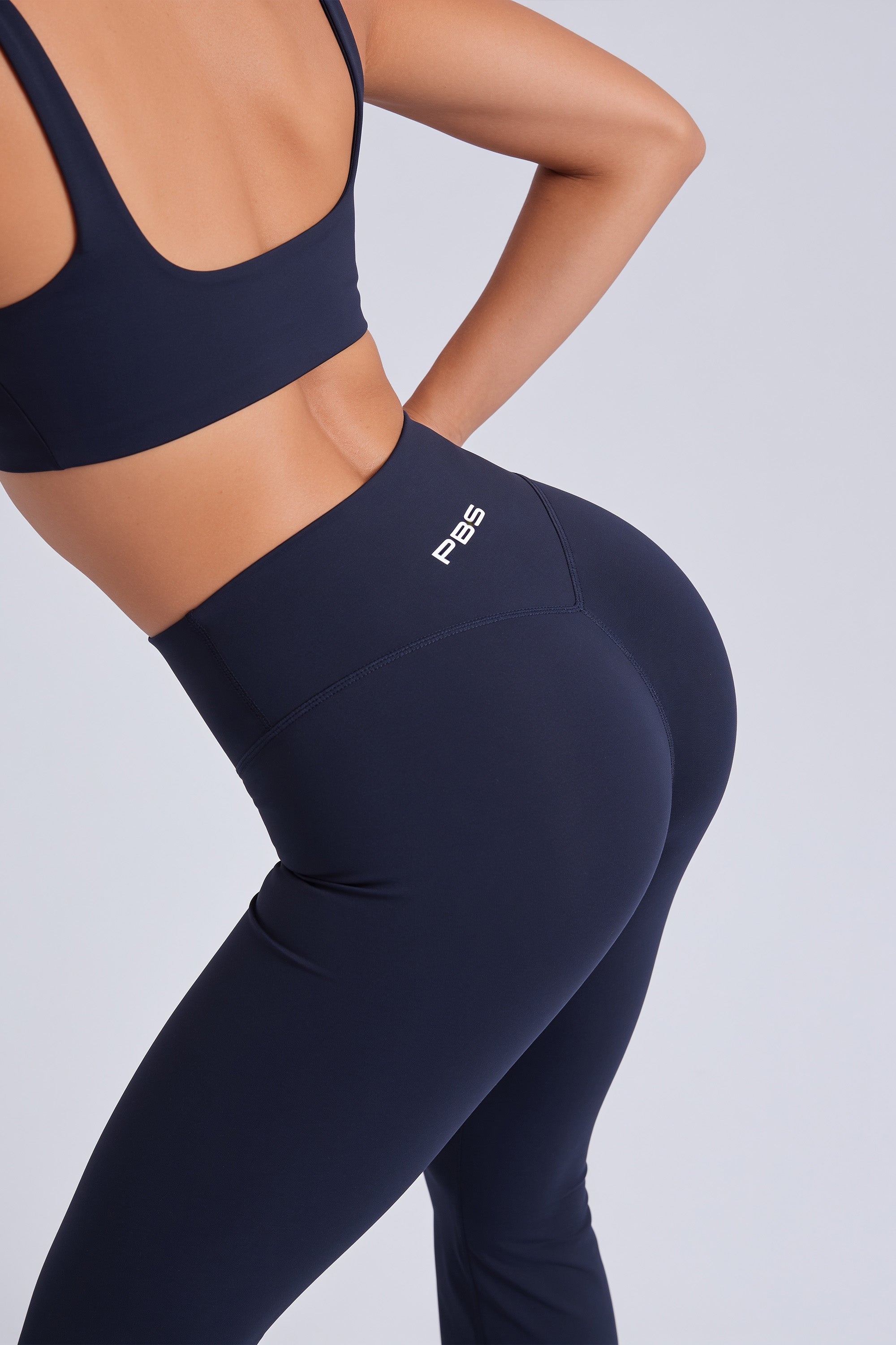 LEGGINGS FLARED MOTION - NAVY