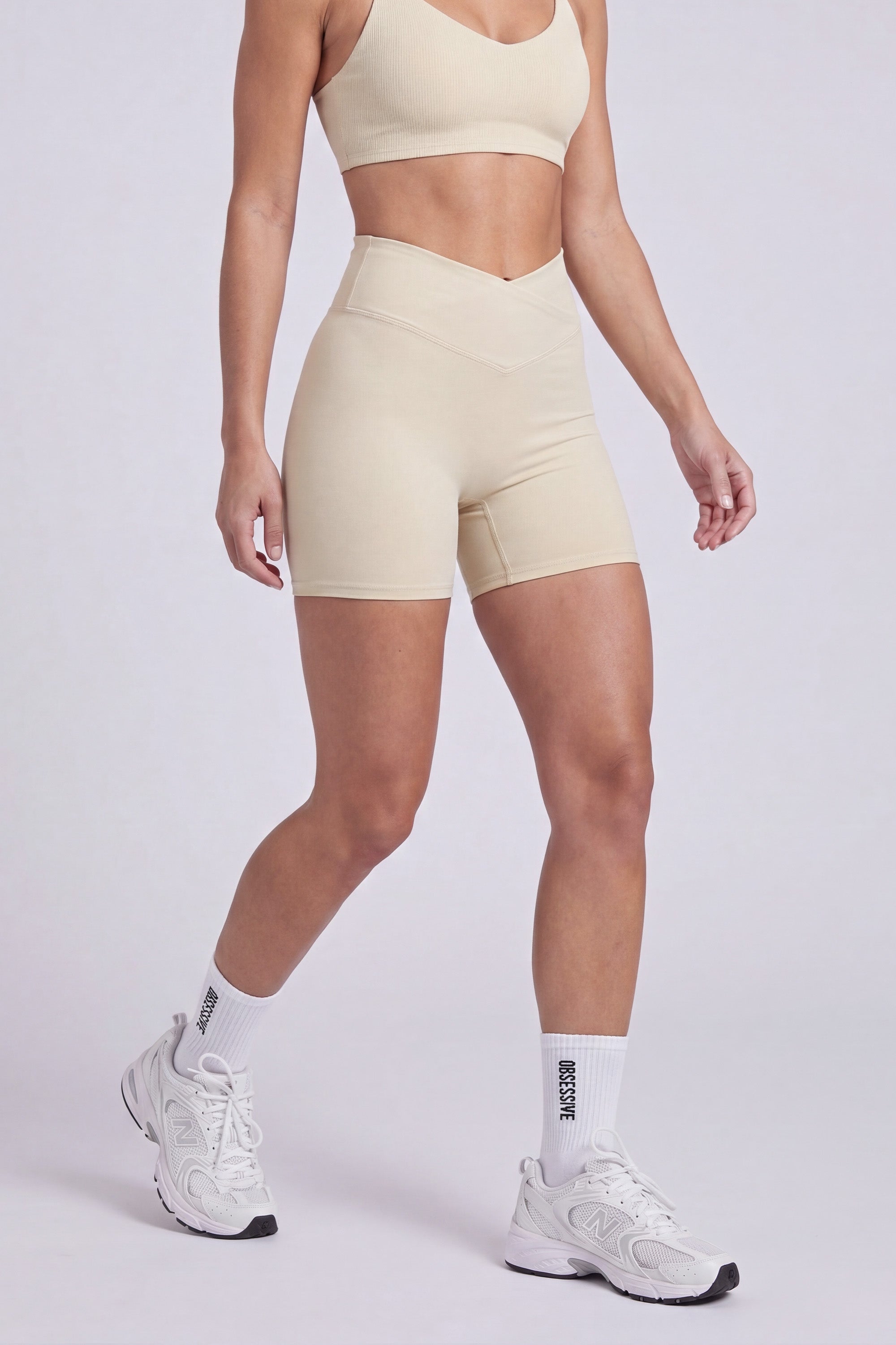 SHORT CINTURA CRUZADA ICON - BLANCO