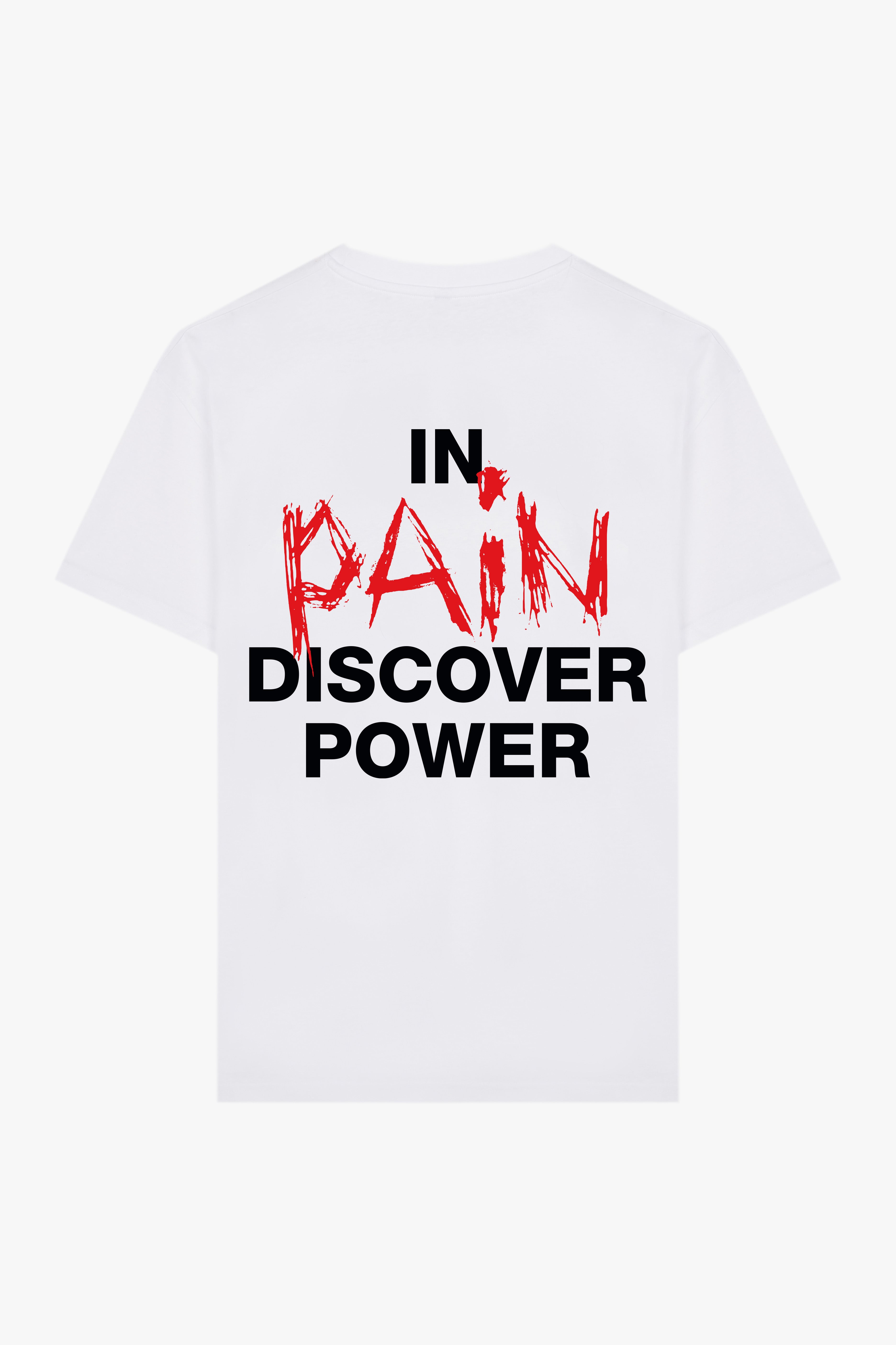 IN PAIN DISCOVER POWER REGULAR T-SHIRT - BLANCO