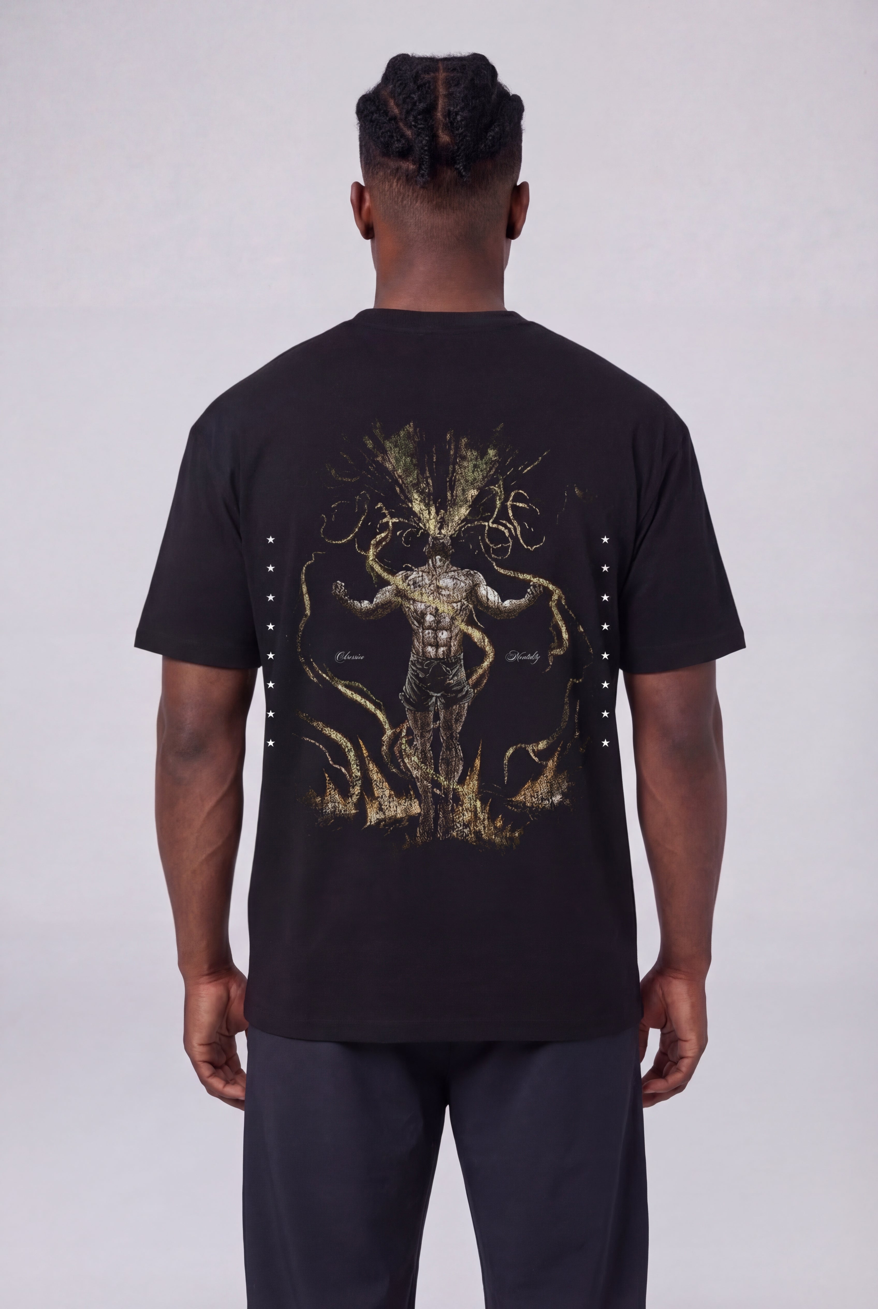 OBSESSIVE SOUL OVERSIZED T-SHIRT - NEGRO