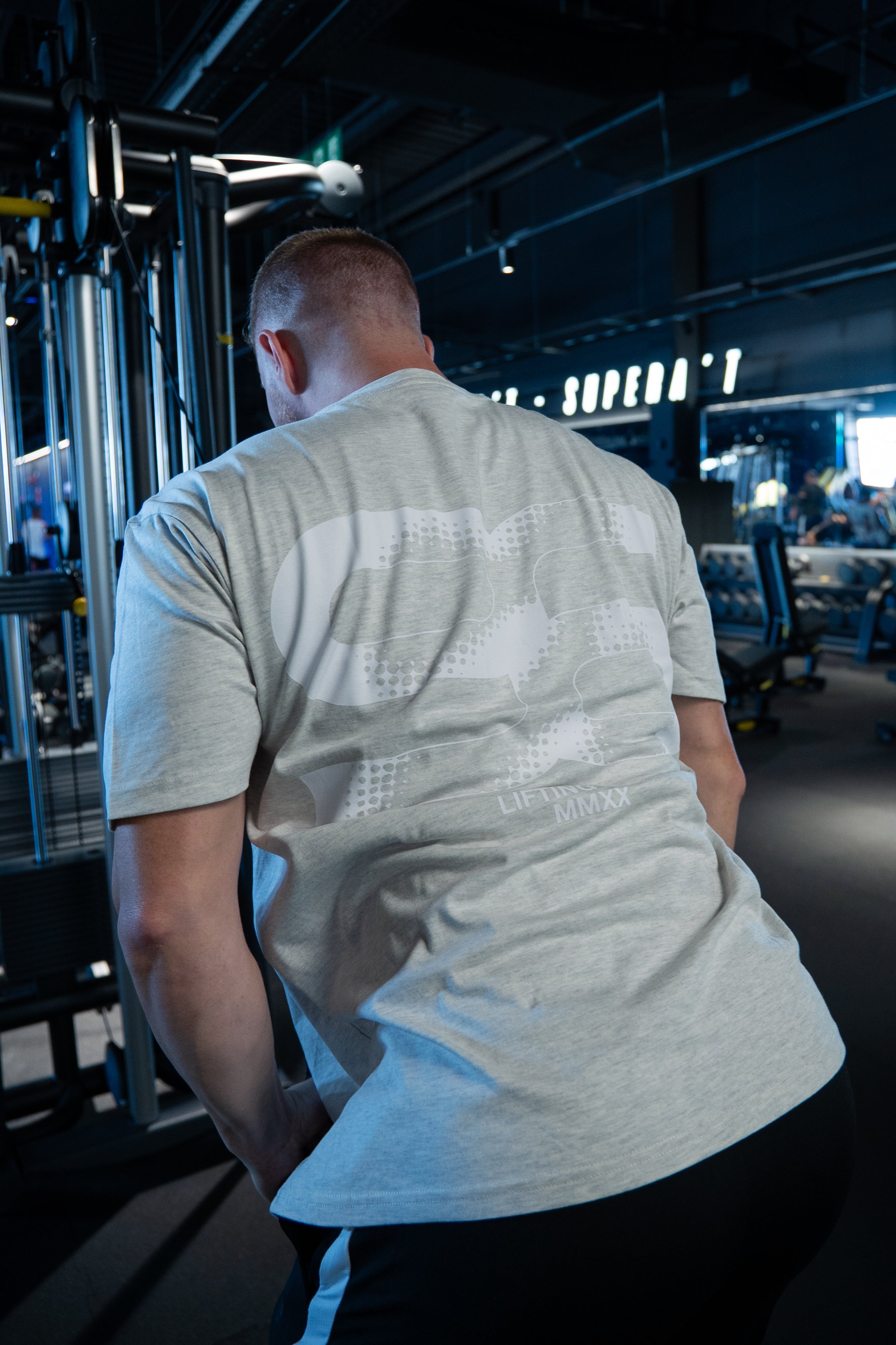 TRUE WINNERS LIFTING CLUB OVERSIZED T-SHIRT - GRIS